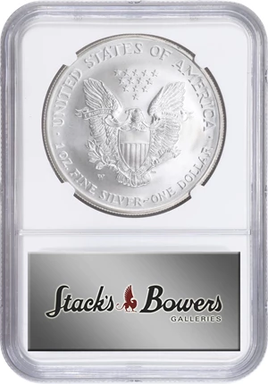 image for: 2008-W Silver Eagle. Reverse of 2007. Specimen-70 (NGC).
