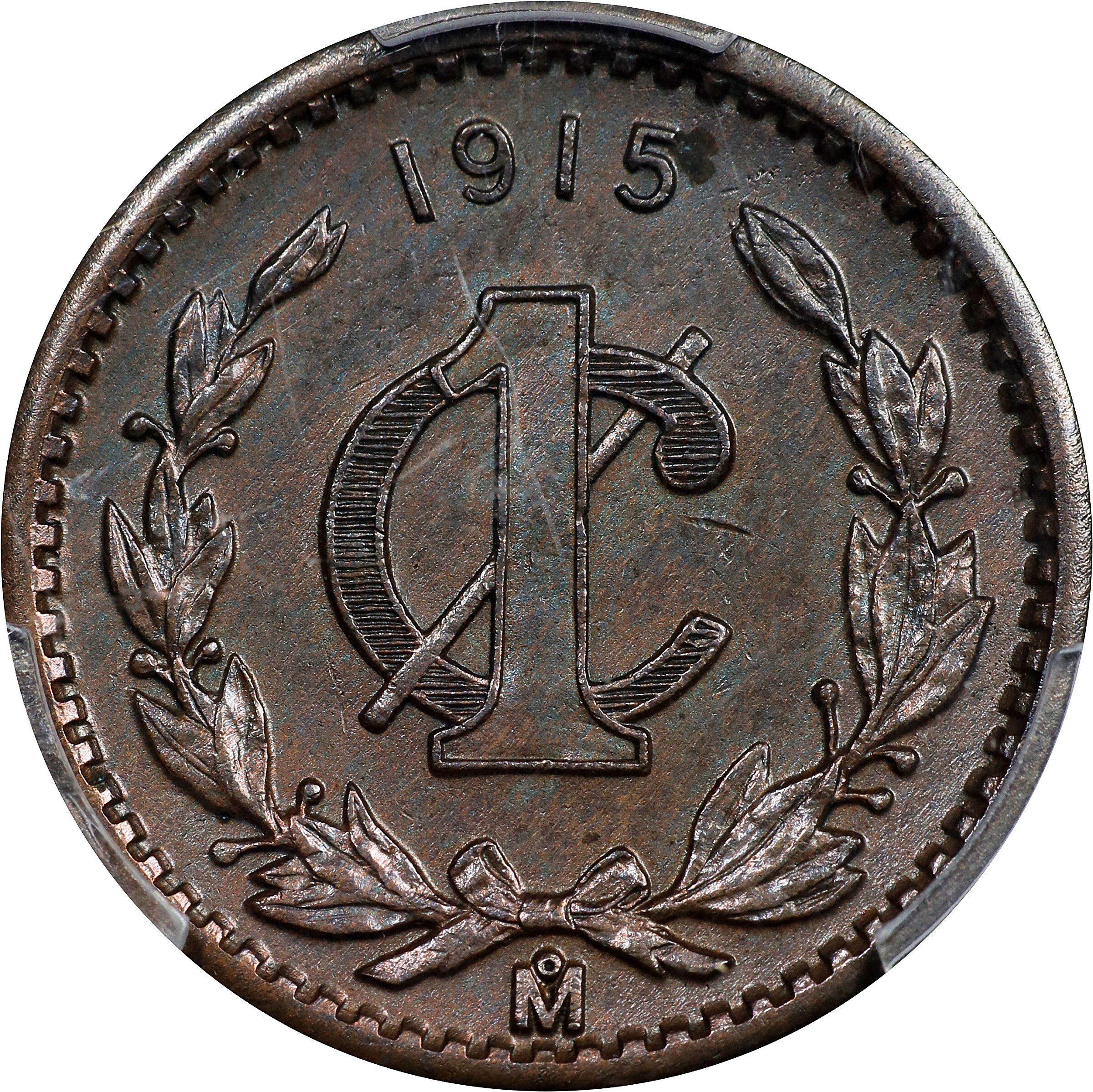 image for: MEXICO. Centavo, 1915-Mo. Mexico City Mint. PCGS MS-62 Brown.