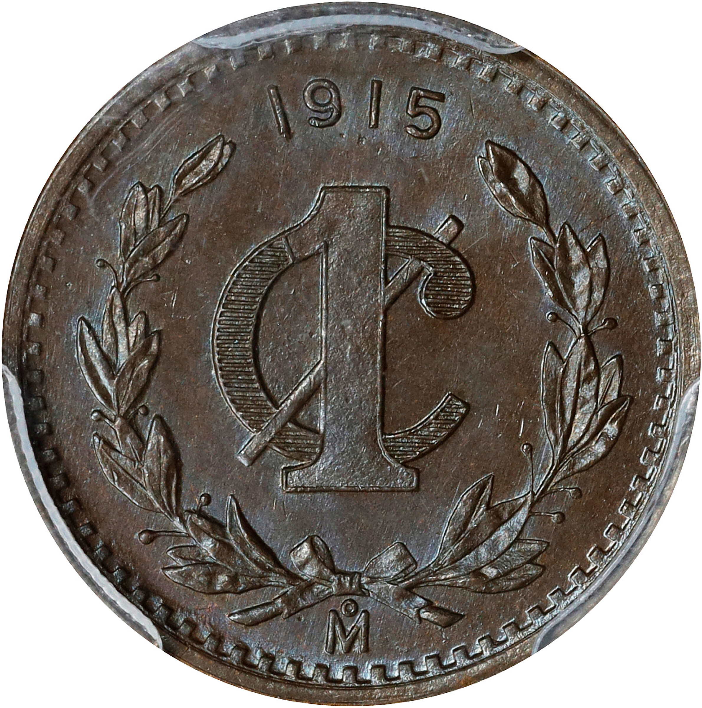 image for: MEXICO. Centavo, 1915-Mo. Mexico City Mint. PCGS MS-65 Brown.