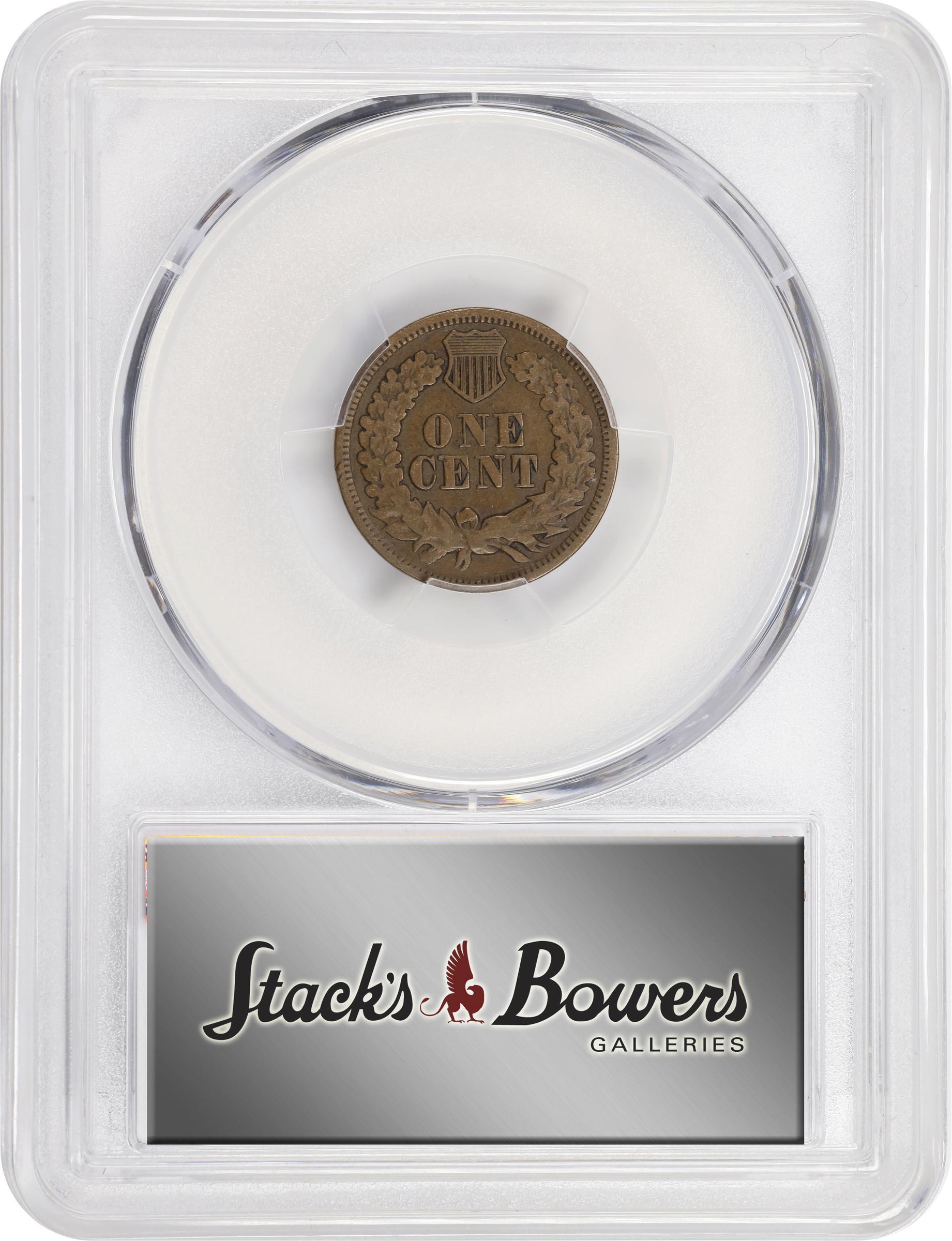 image for: 1864 Indian Cent. Bronze. L on Ribbon. S-3, FS-2302. Repunched Date. Fine-15 (PCGS).