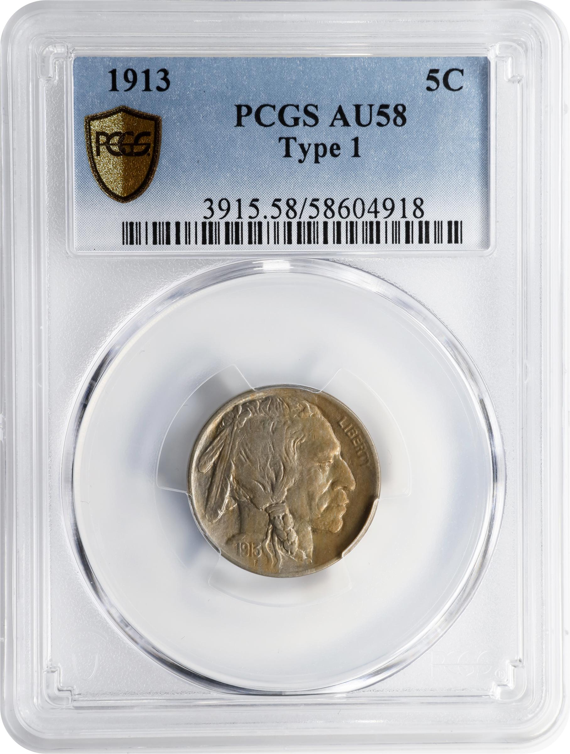 1913 5c Buffalo, Type 1 VF35 CAC thumbnail 21