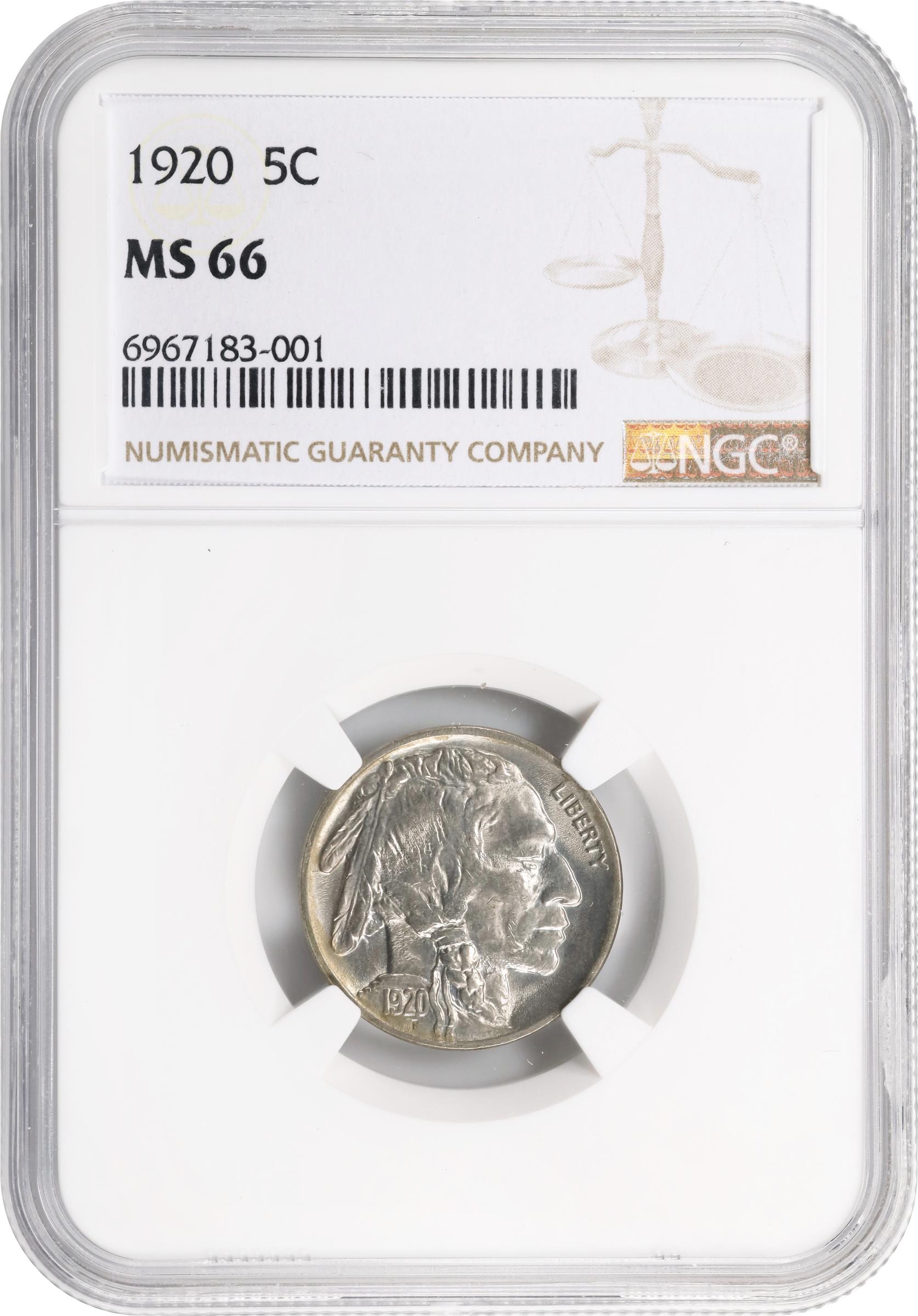 1920 5c MS66 thumbnail 3