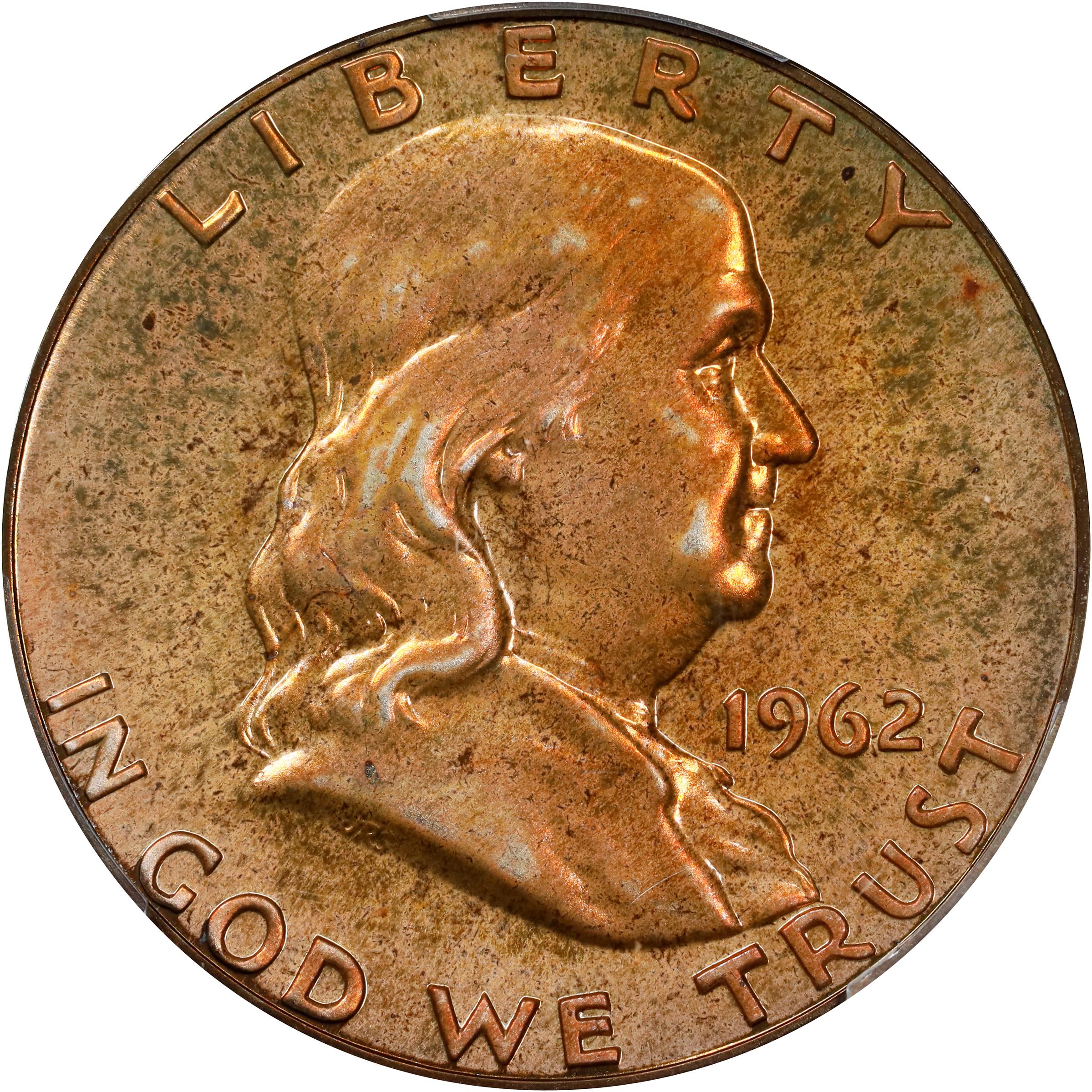 1962 Franklin Half Dollar. Proof-66 (PCGS).