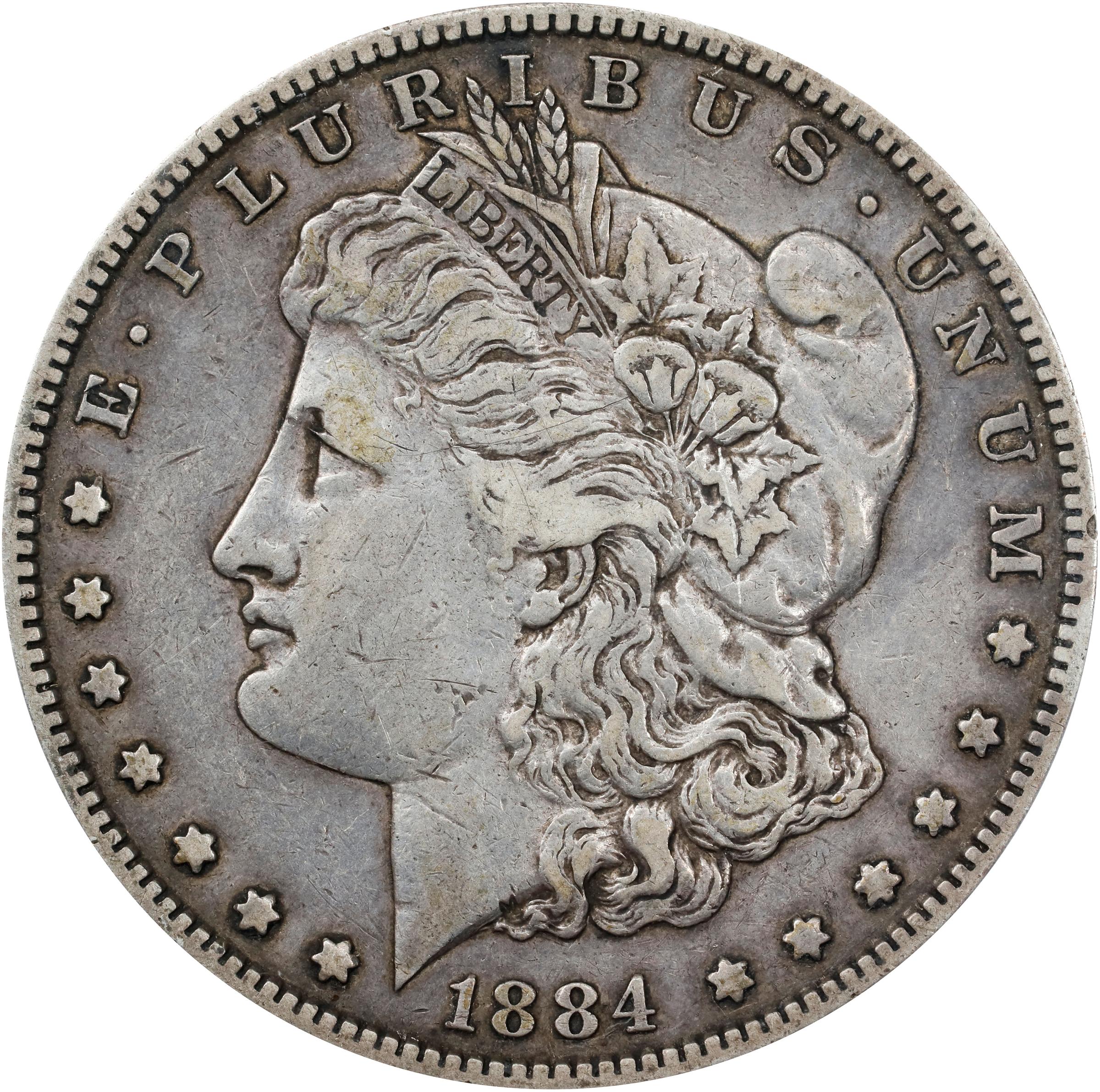 1884-S Morgan Silver Dollar. VF-30 (PCGS).
