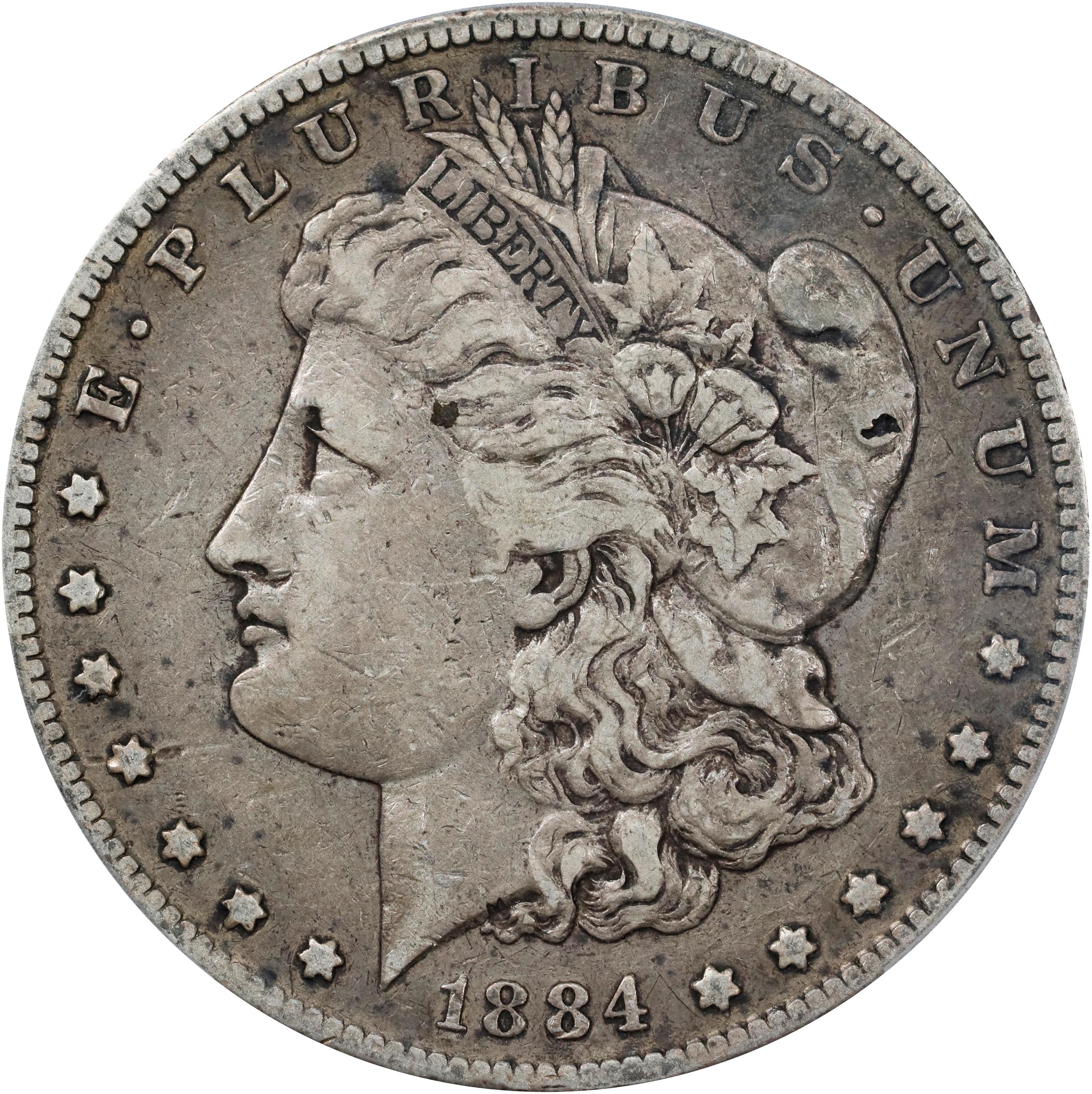 1884-S Morgan Silver Dollar. VF-25 (PCGS).