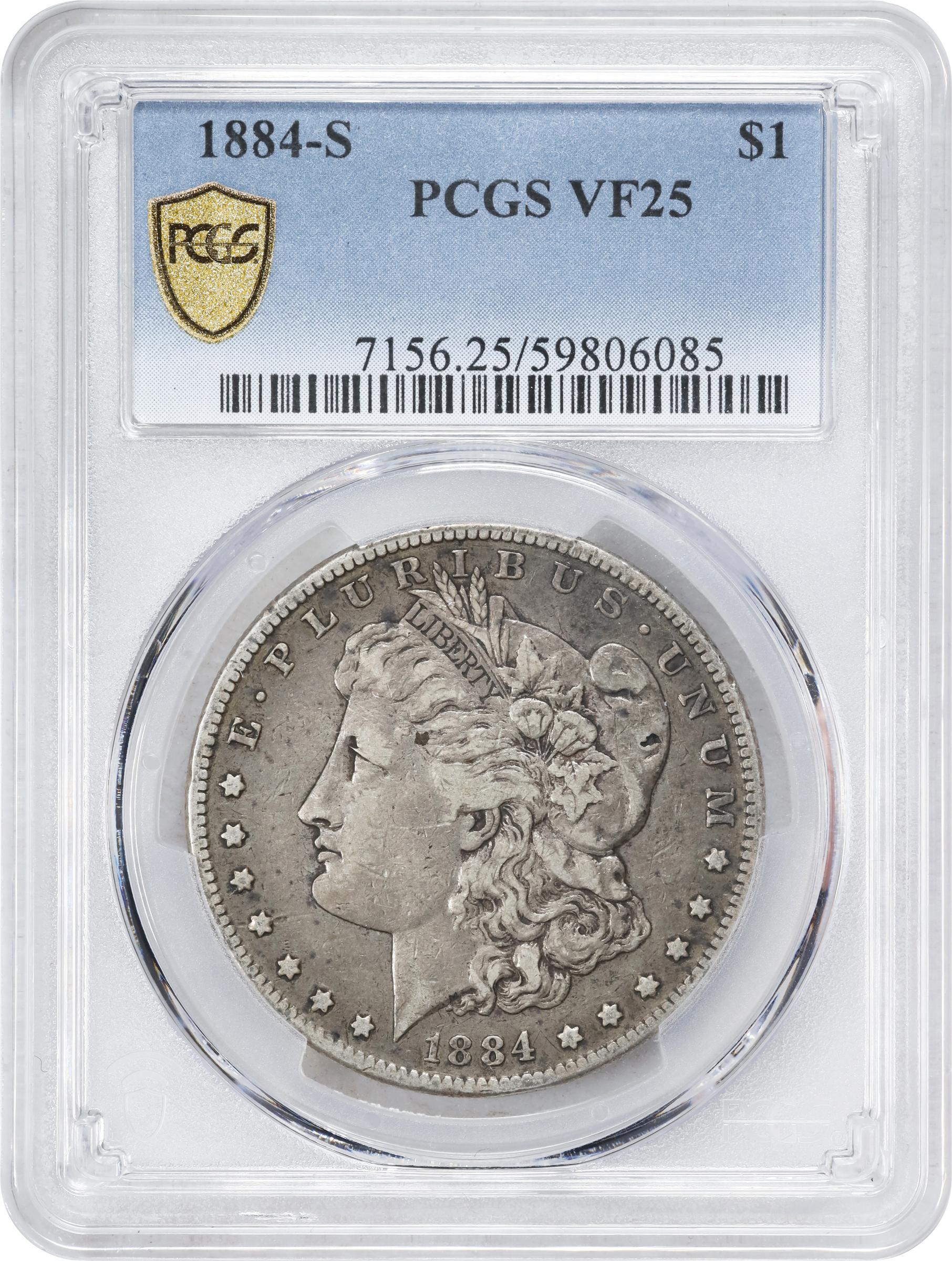 1884-S $1 VG8 CAC thumbnail 17