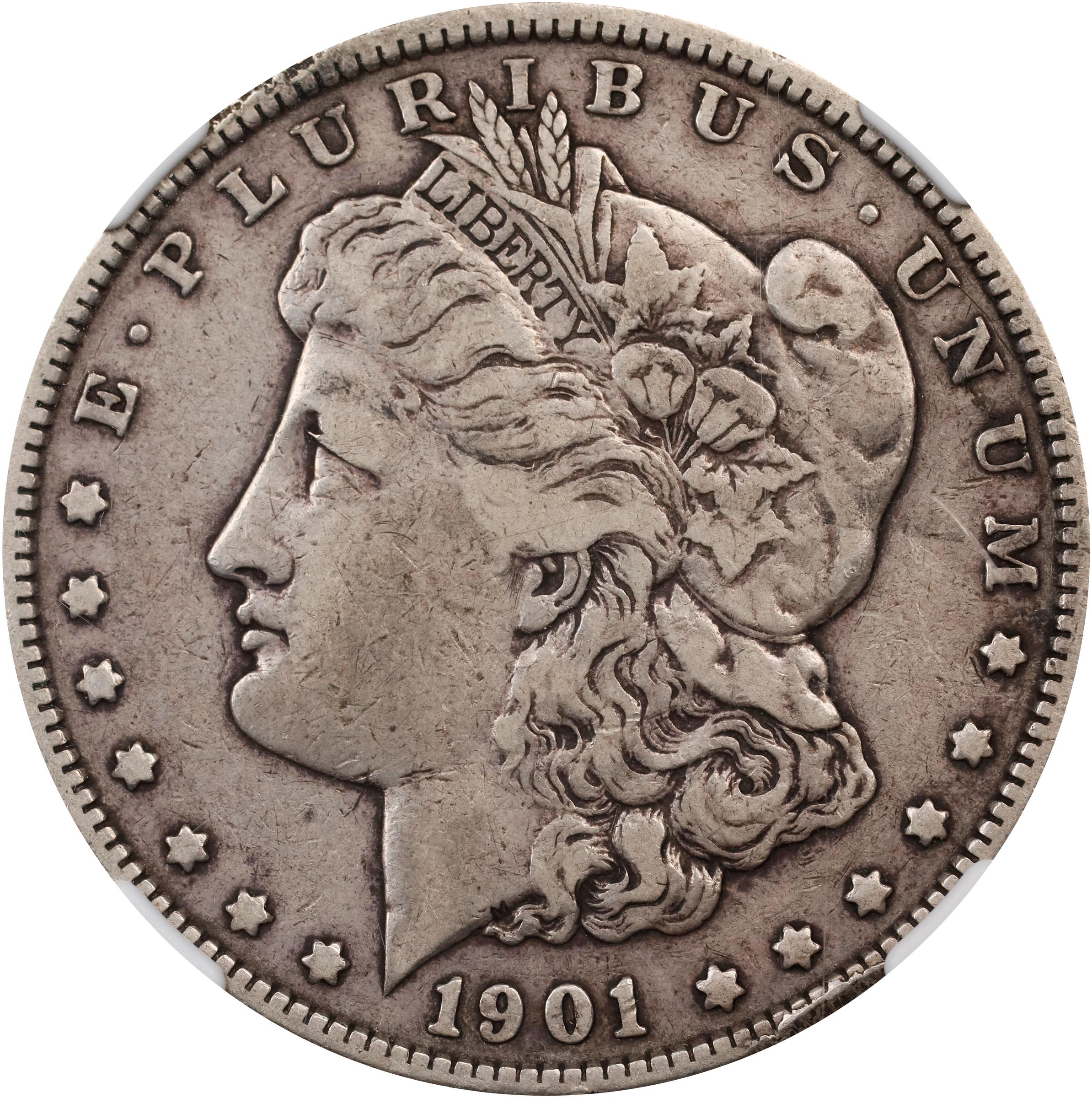 1901 Morgan Dollar DDR, Shifted Eagle VAM 3 Mint State (MS