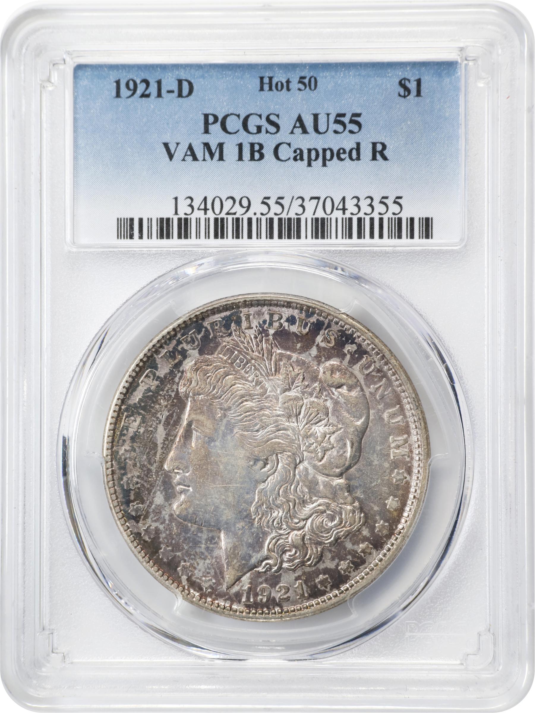 1921-D $1  Capped R, VAM-1B XF40 thumbnail 5