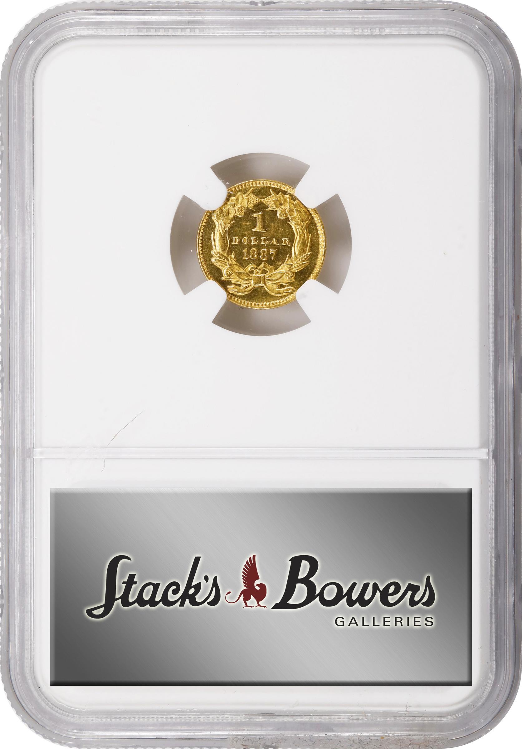 image for: 1887 Gold Dollar. Proof-62 (NGC).