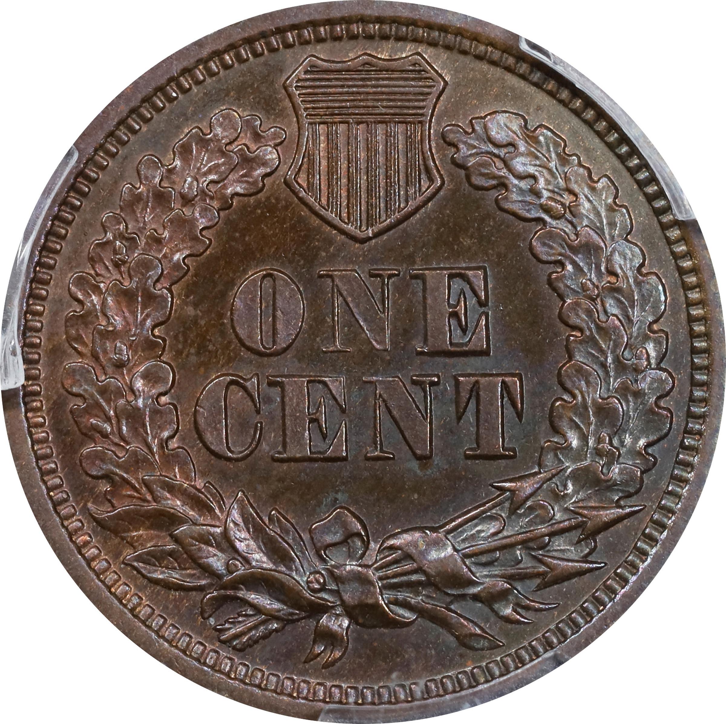 image for: 1869 Indian Cent. Proof-63 BN (PCGS).