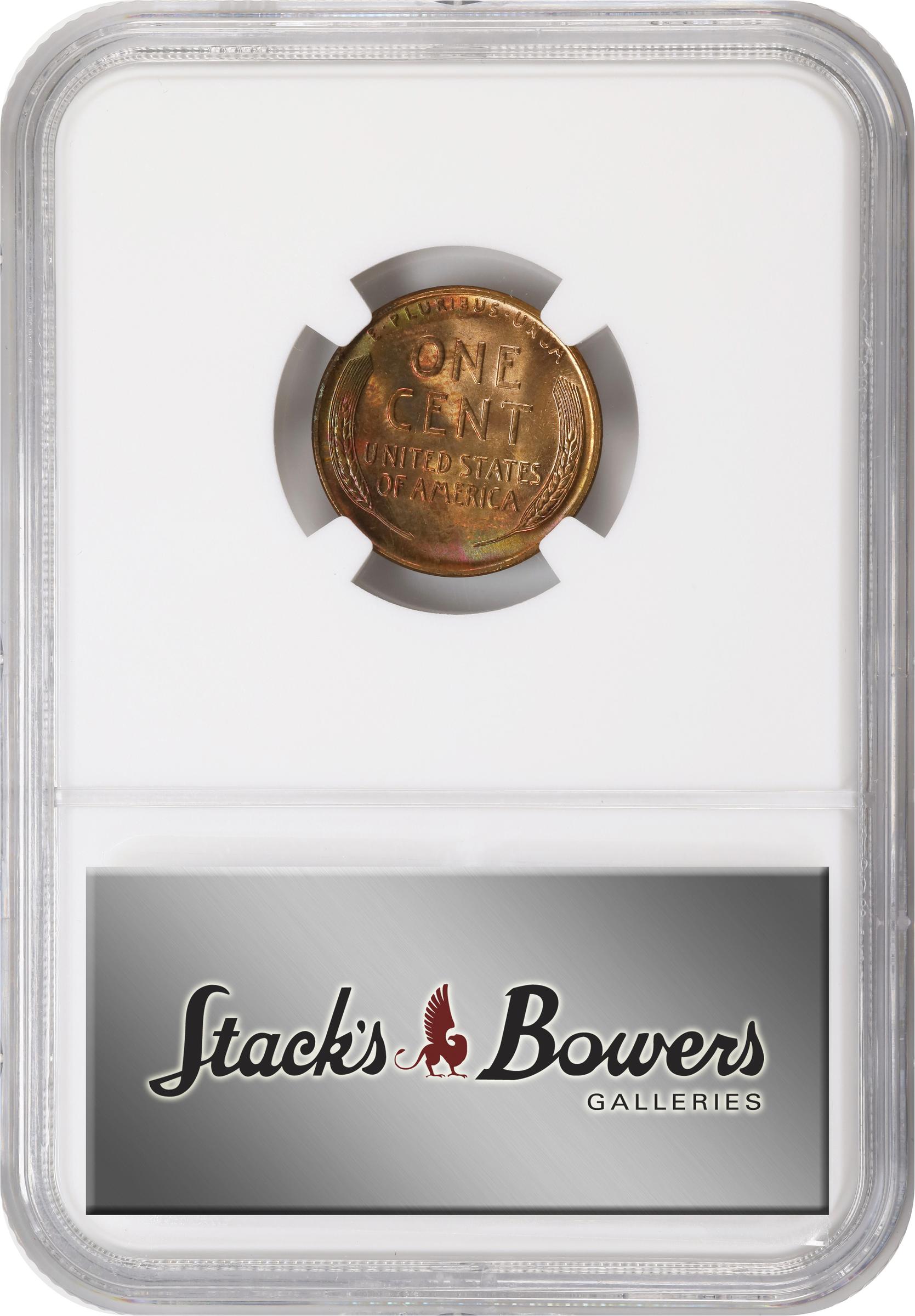 image for: 1947 Lincoln Cent. MS-66 RB (NGC).