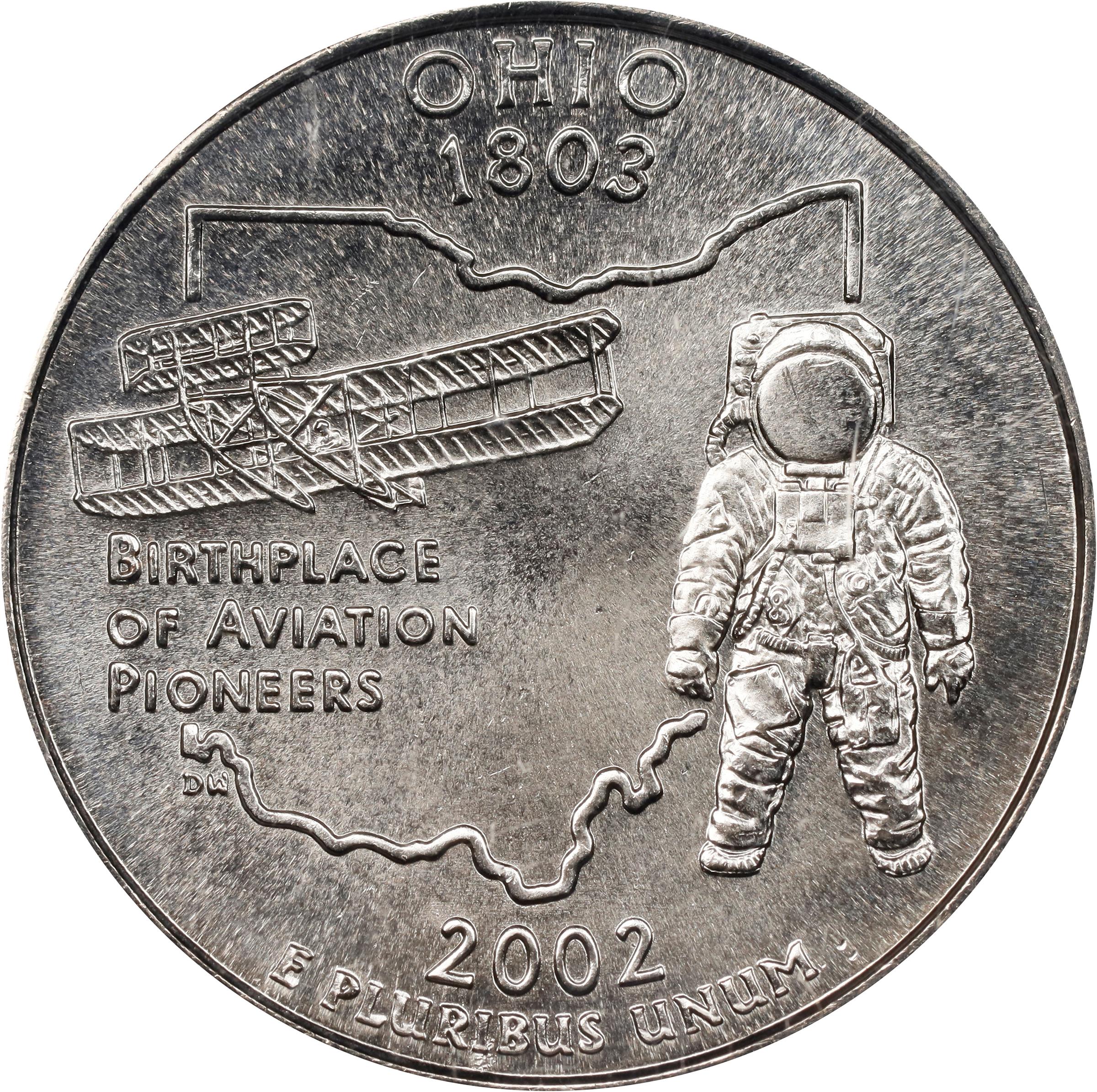 image for: 2002 State Quarter. Ohio. MS-69 (PCGS).