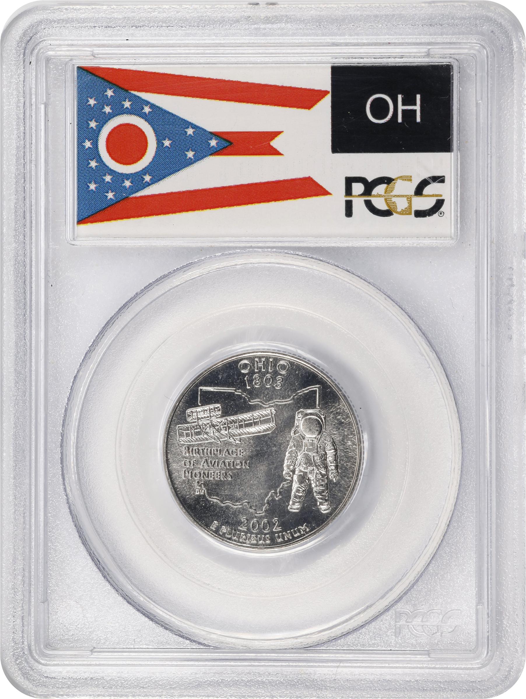 image for: 2002 State Quarter. Ohio. MS-69 (PCGS).