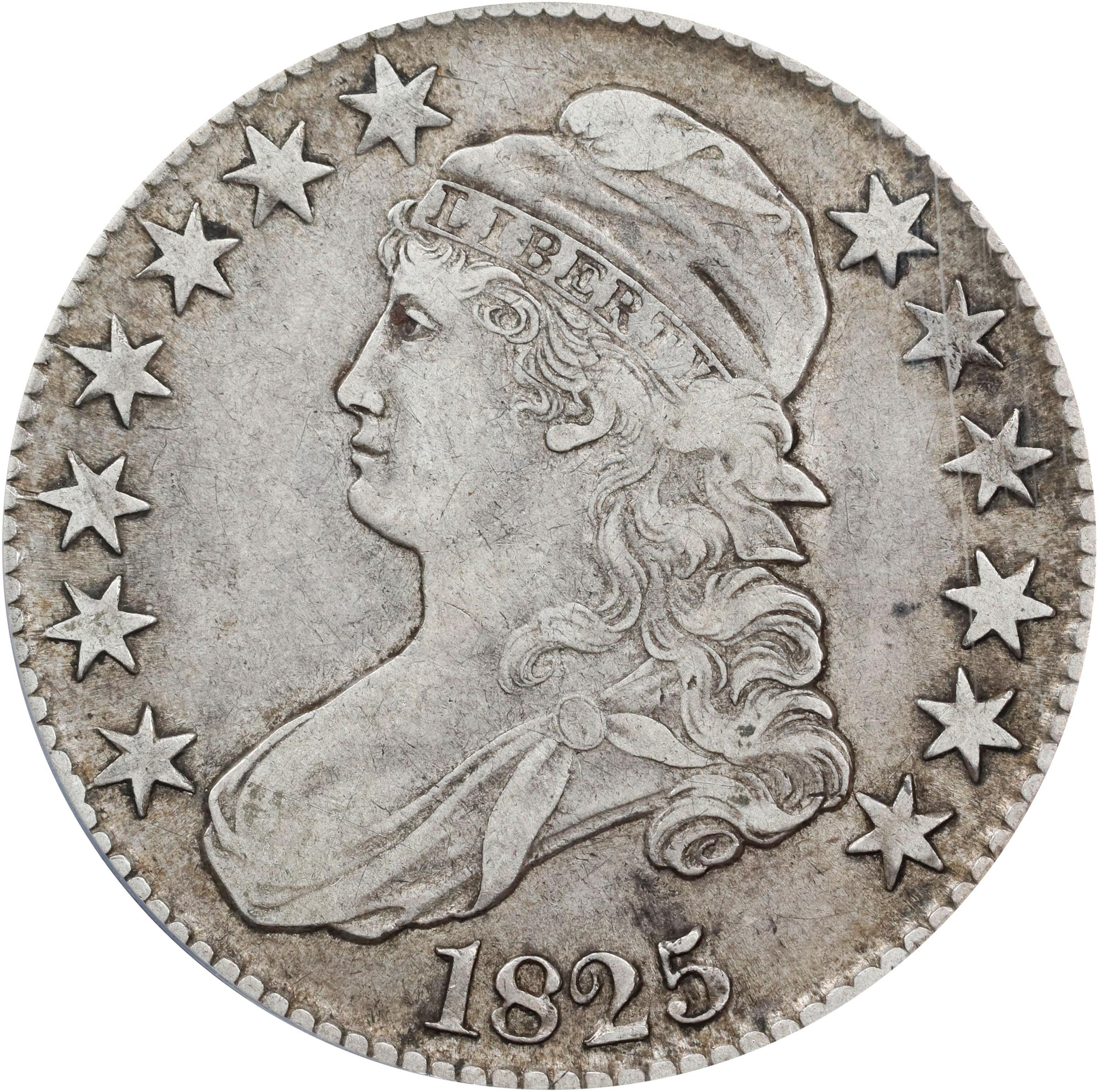 image for: 1825 Capped Bust Half Dollar. O-112. Rarity-2. VF-35 (ANACS).
