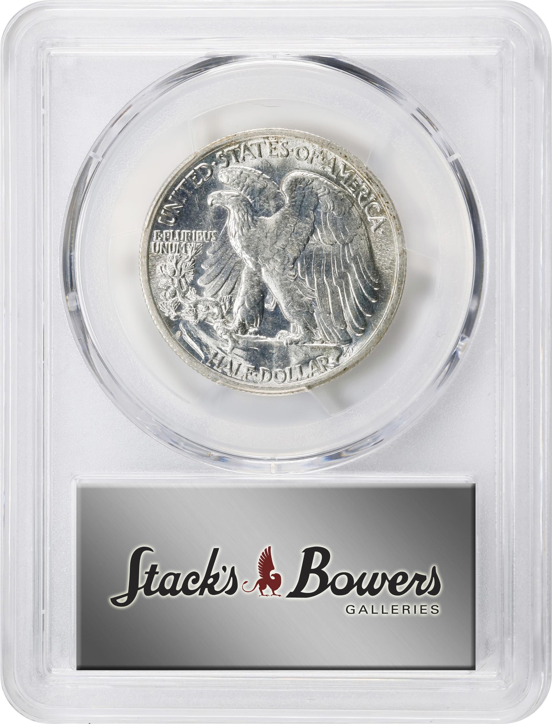 image for: 1941-S/S Walking Liberty Half Dollar. FS-501. Repunched Mintmark. MS-65+ (PCGS).