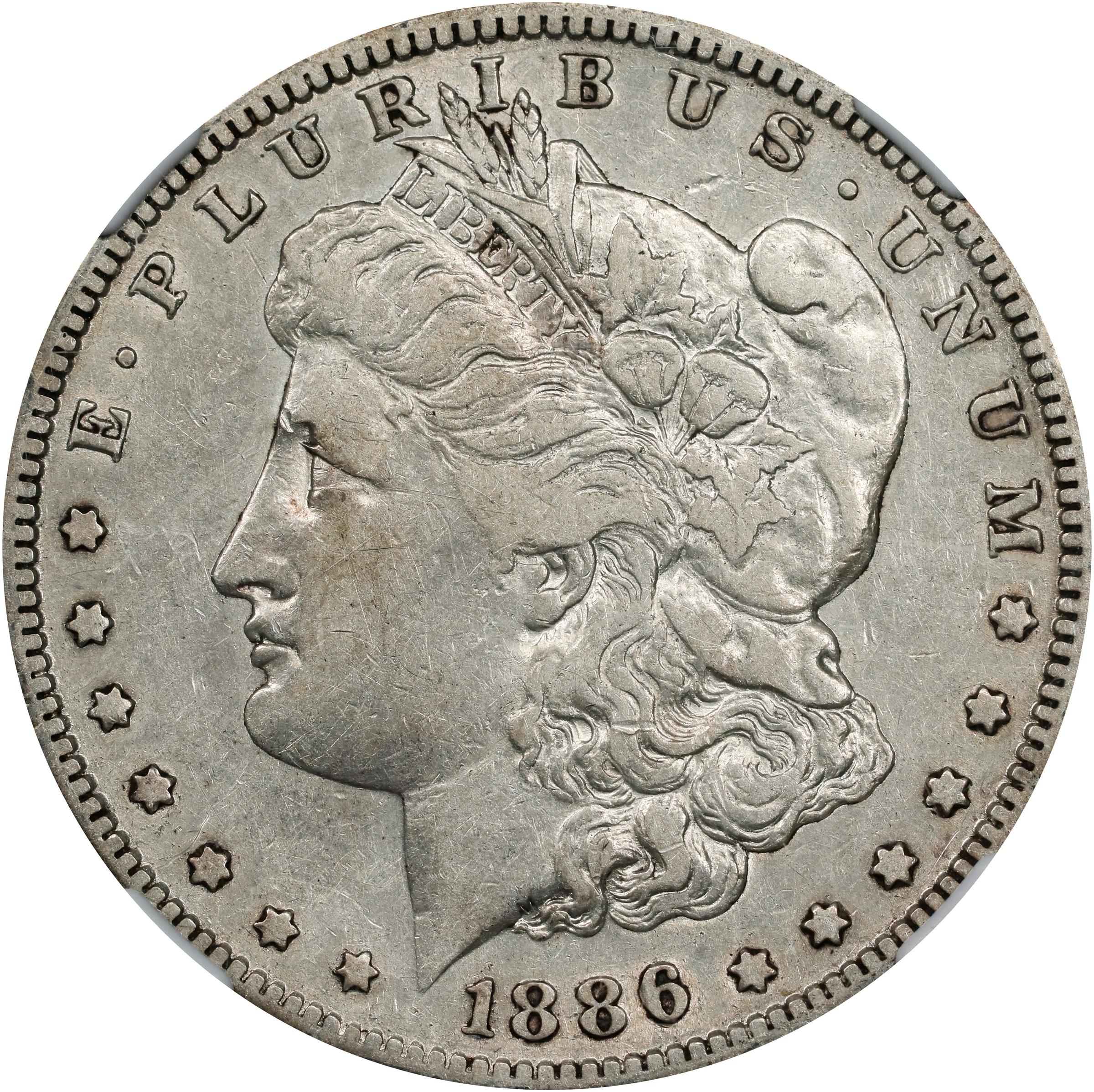 1886-S Morgan Silver Dollar. VF-30 (NGC).