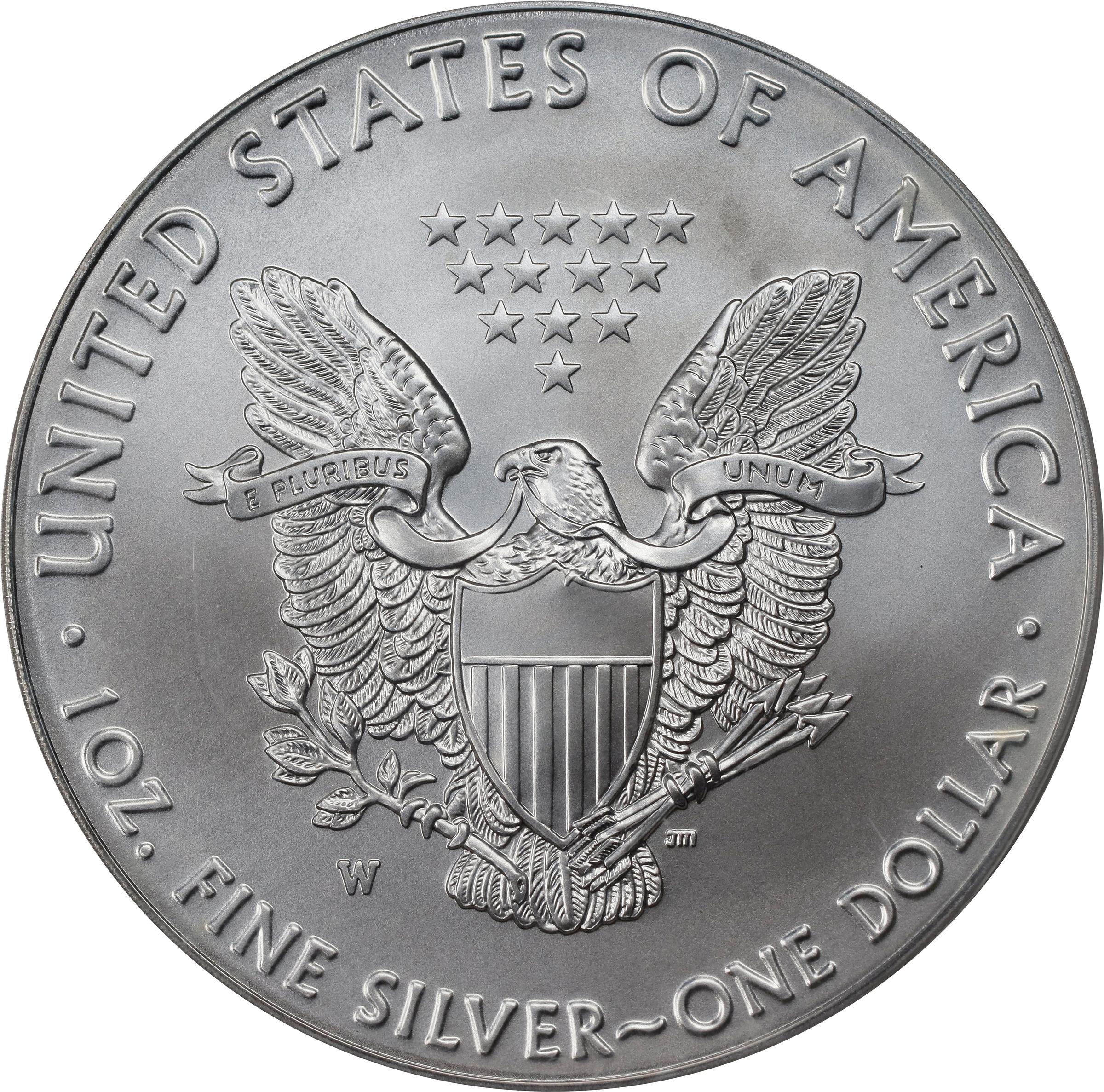 image for: 2018-W Silver Eagle. Burnished. First Day of Issue. Specimen-70 (PCGS).