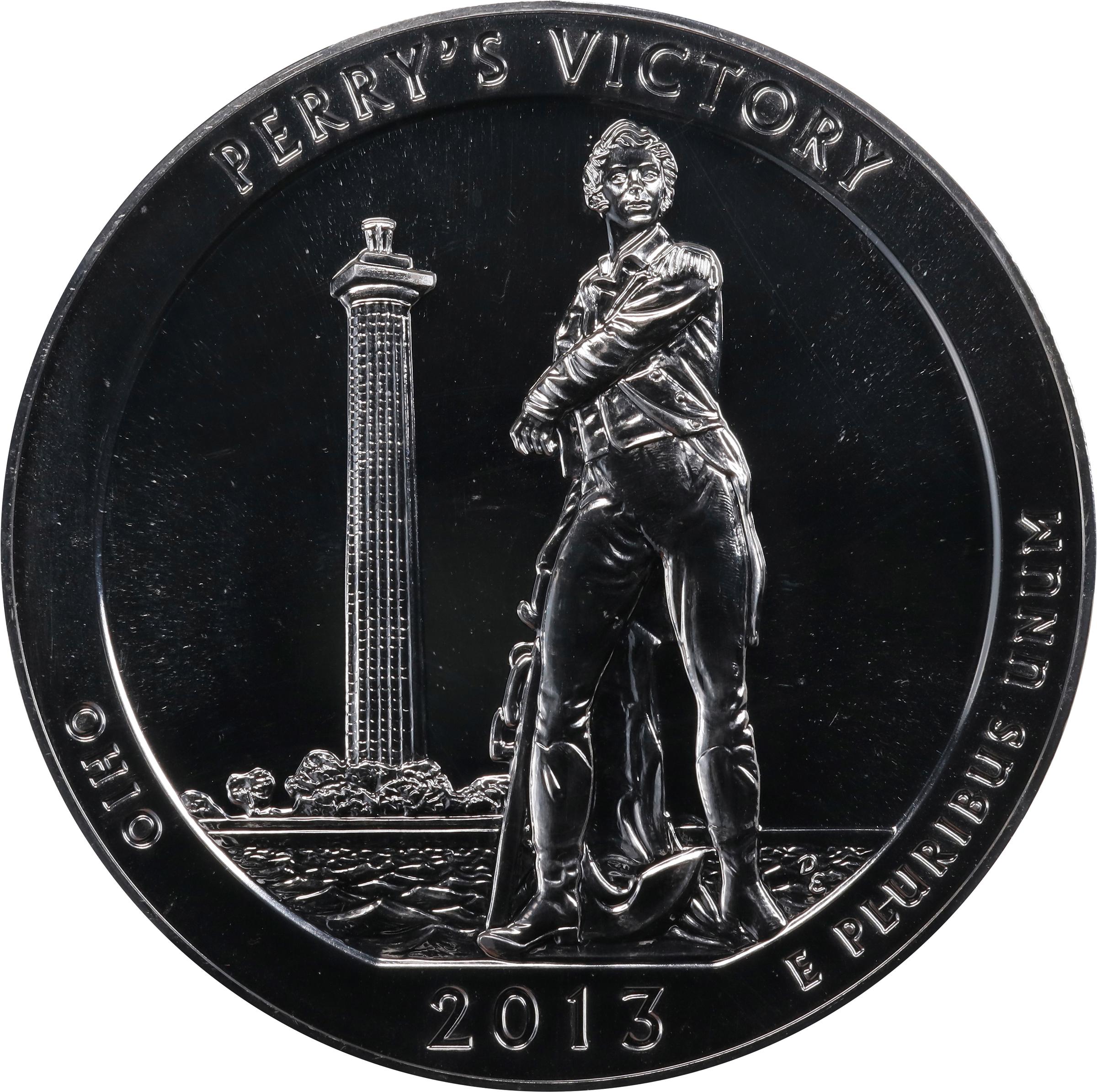 image for: 2013 America the Beautiful Silver Bullion Coin. Perry's Victory and International Peace Memorial. Early Releases. MS-69 DPL (NGC).