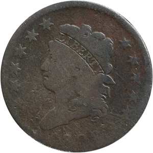 image for: 1808 Classic Head Cent. S-277, B-1. Rarity-2. 12 Stars. Good-4 Details--Scratched (ANACS).