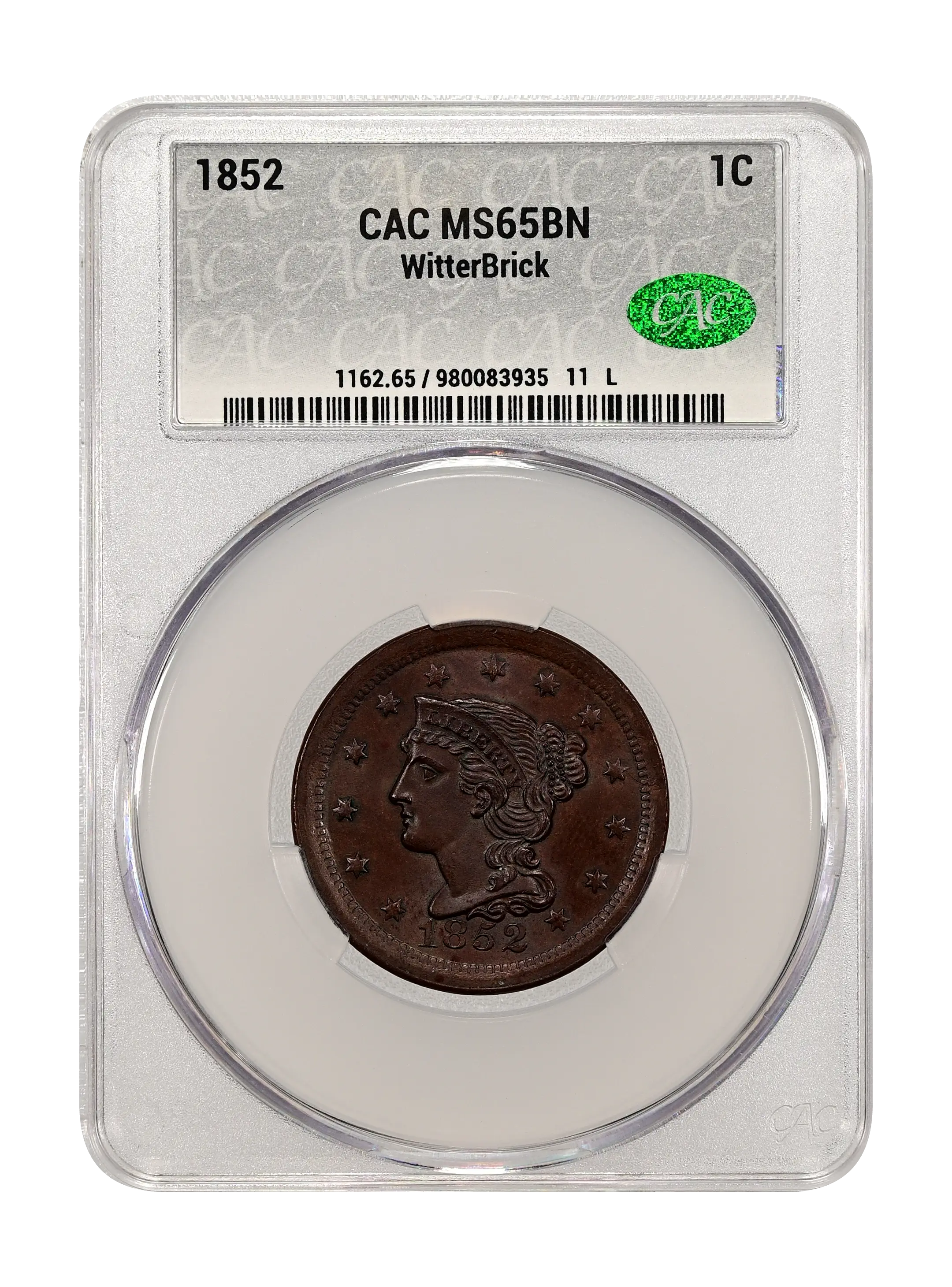1852 1c MS BN