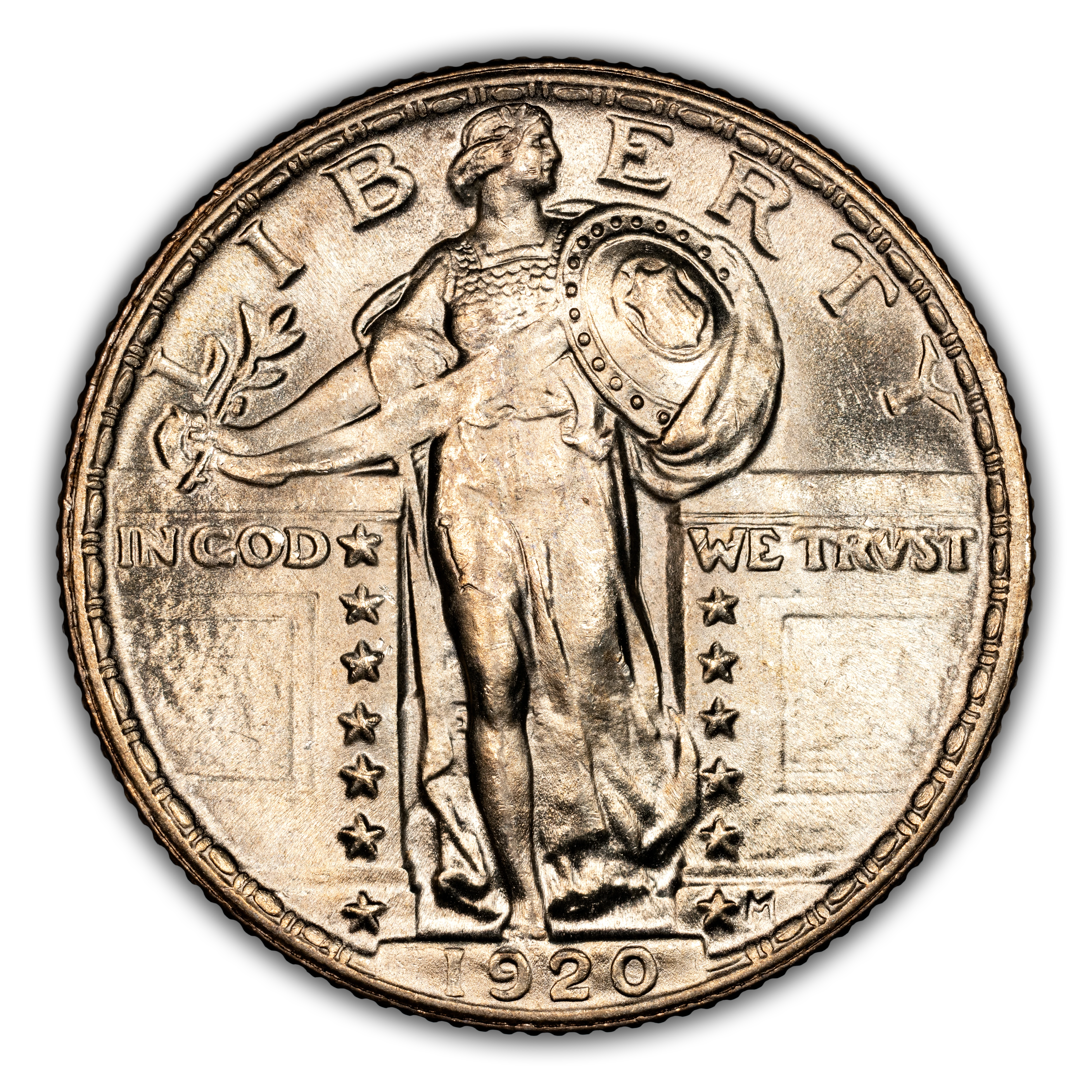 1920 25c Clashed Dies, FS-401 MS FH