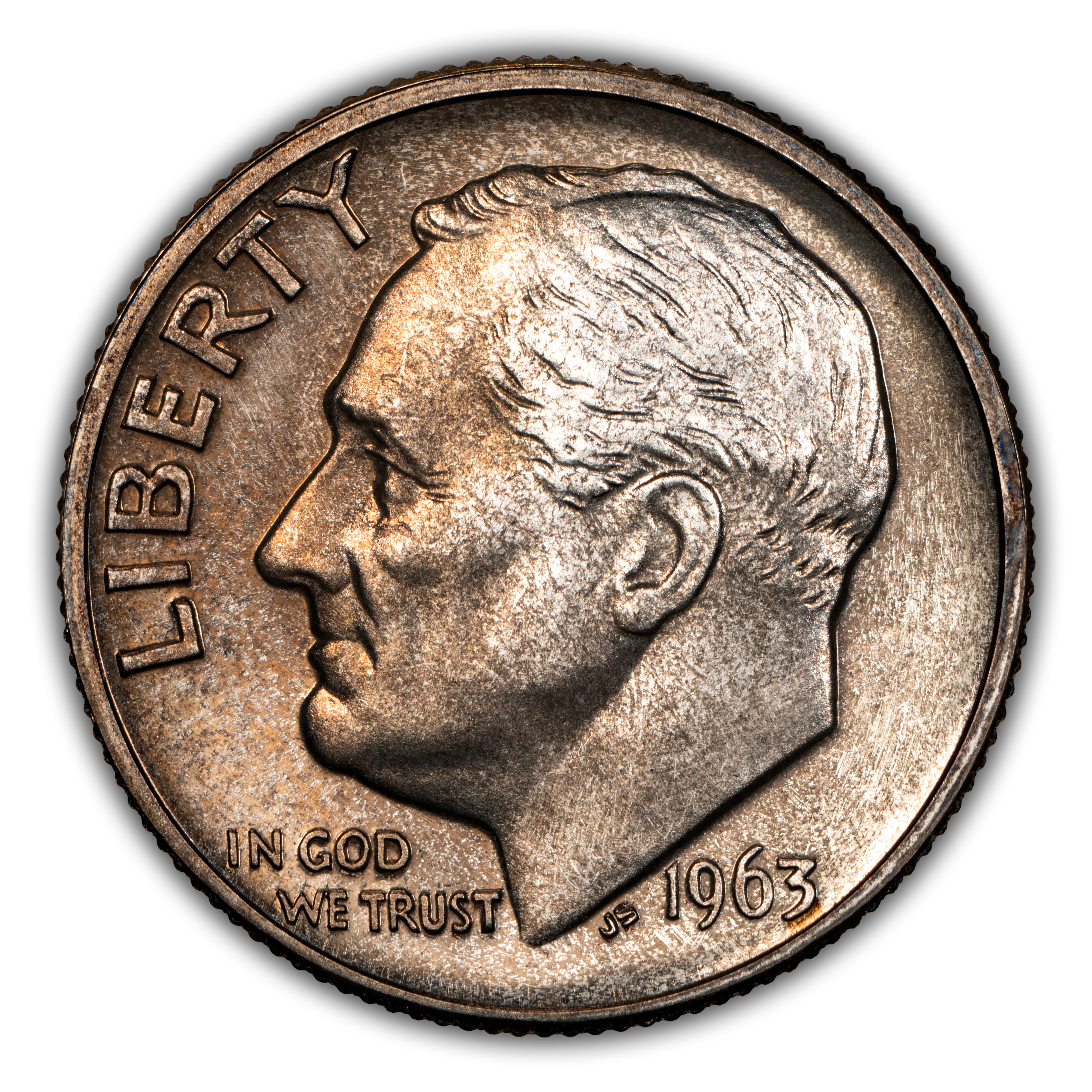 1963 10c Doubled Die Reverse, FS-802 PR