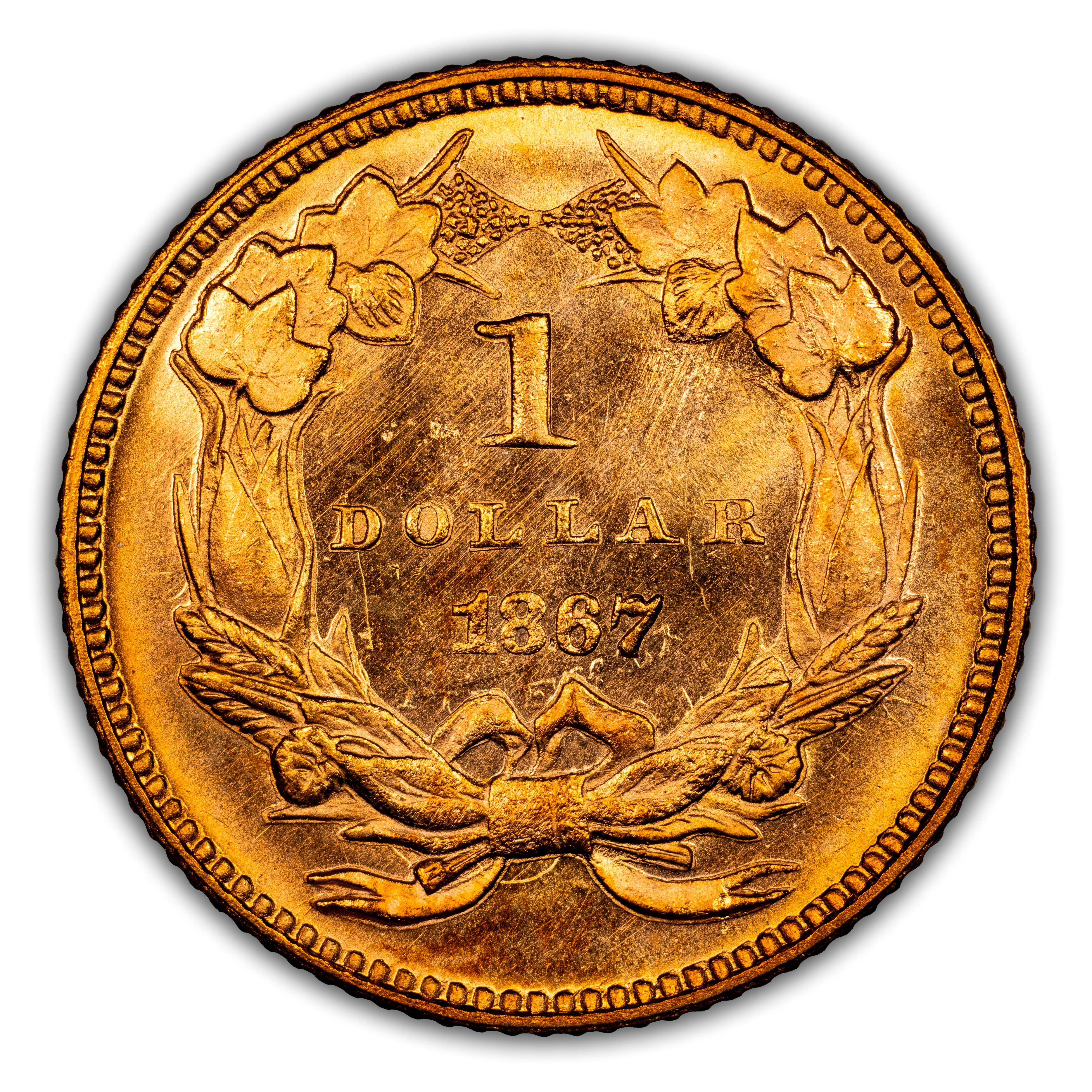 1867 $1 Gold – Type 3 Values & Prices | Greysheet