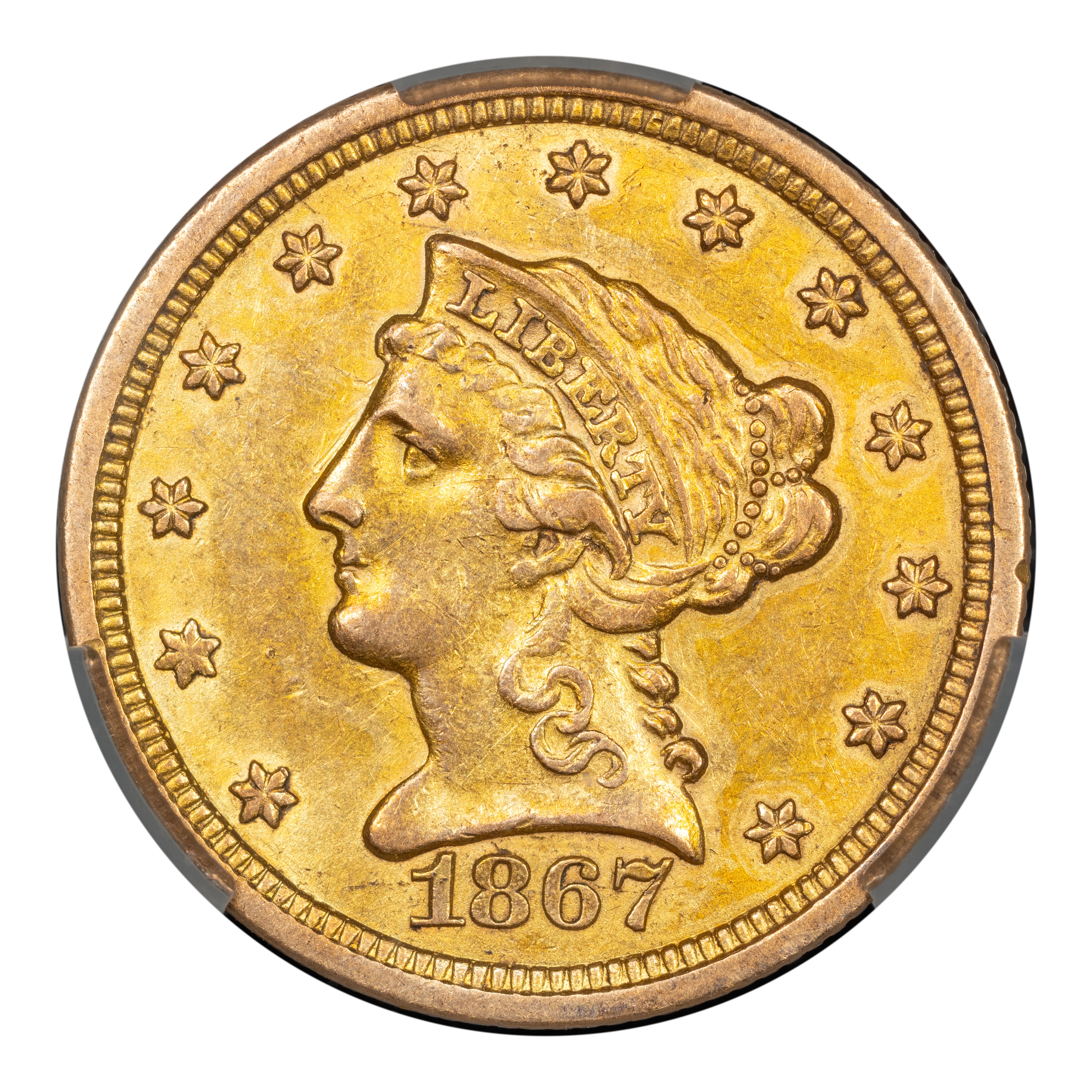 1867-S $2 1/2 MS