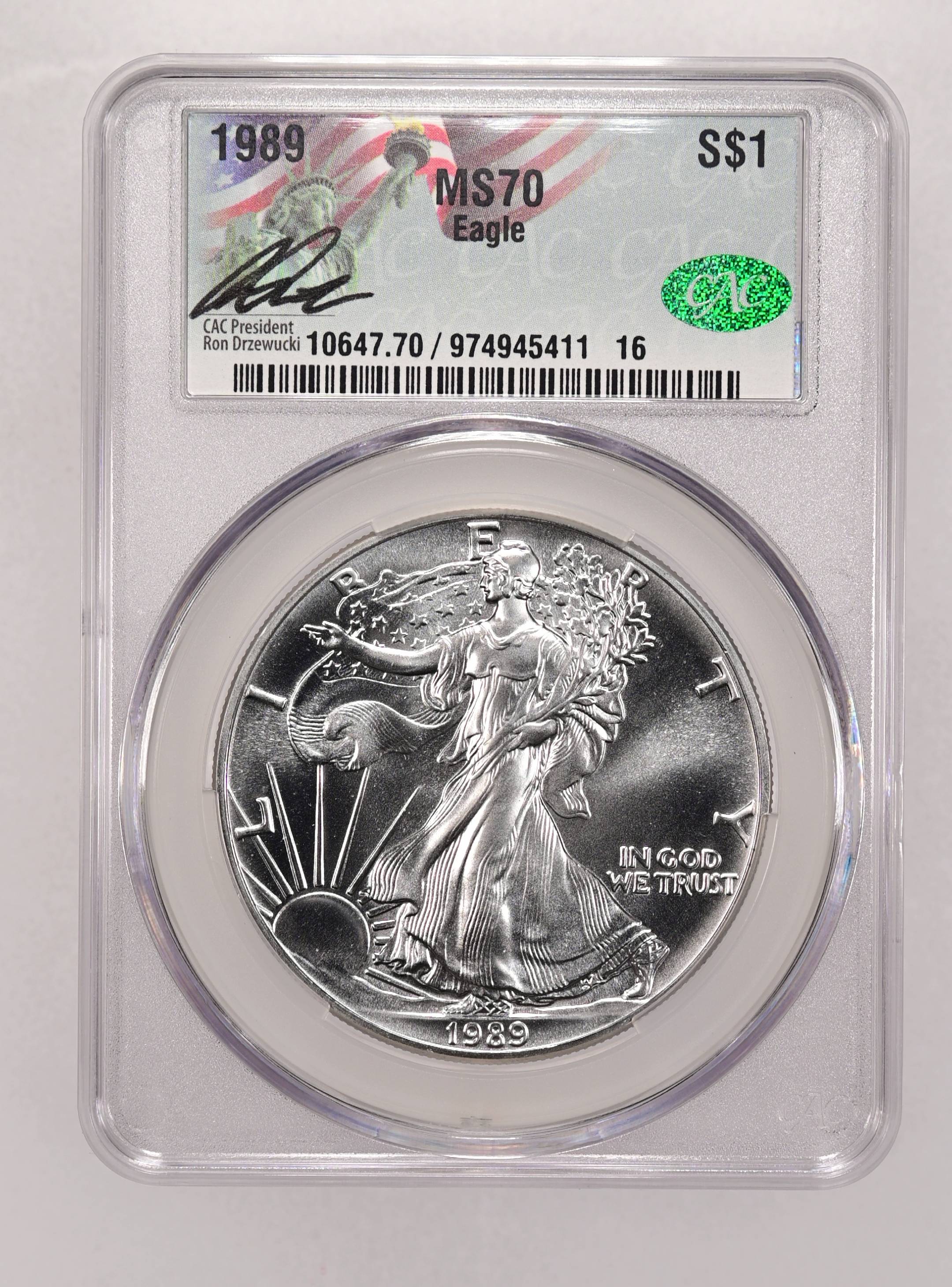 1989 $1 Silver Eagle MS