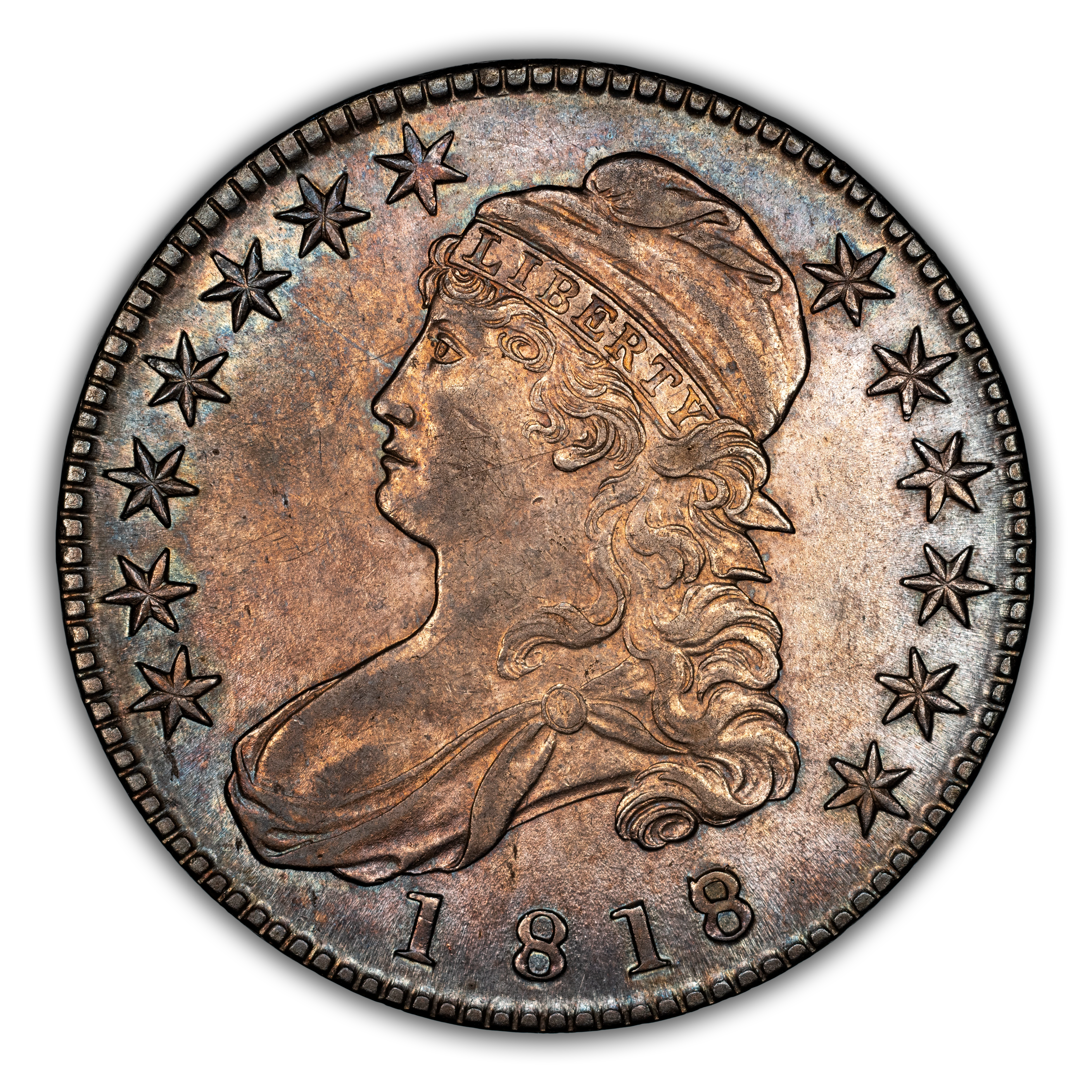 1818/7 50c Small 8 MS