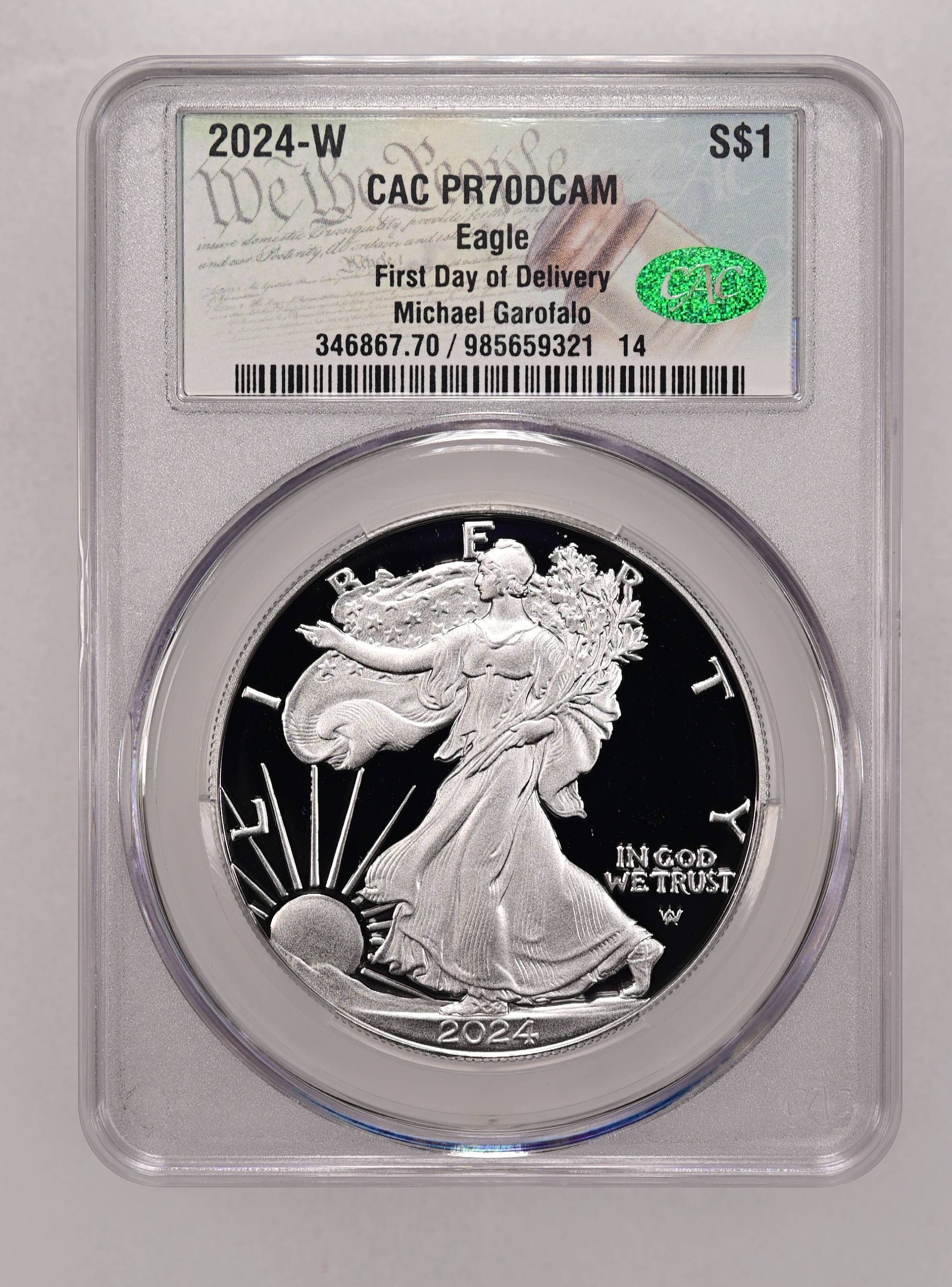 2024-W $1 Silver Eagle PR DCAM