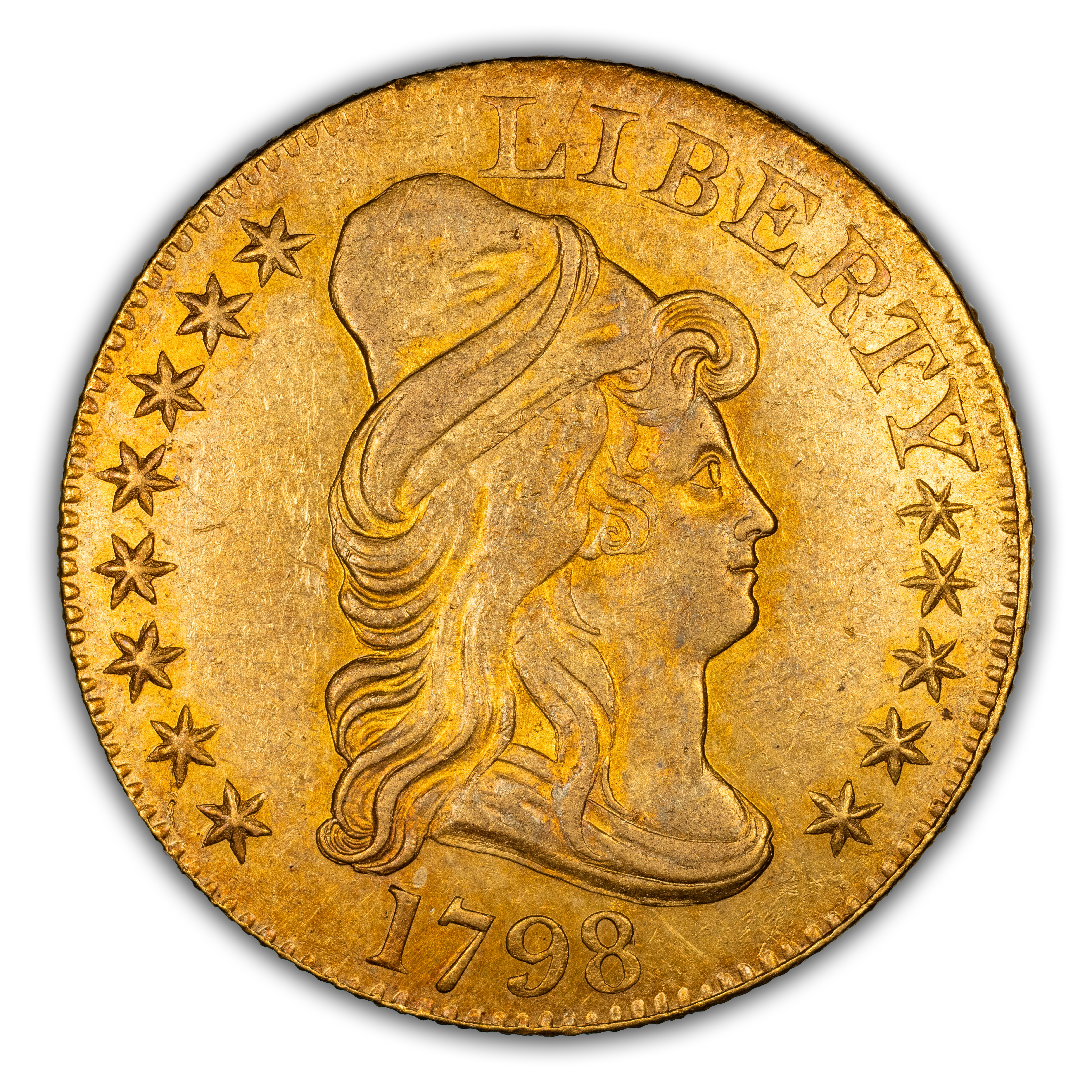 1798 $5 Large Eagle, Normal 8, BD-8 MS