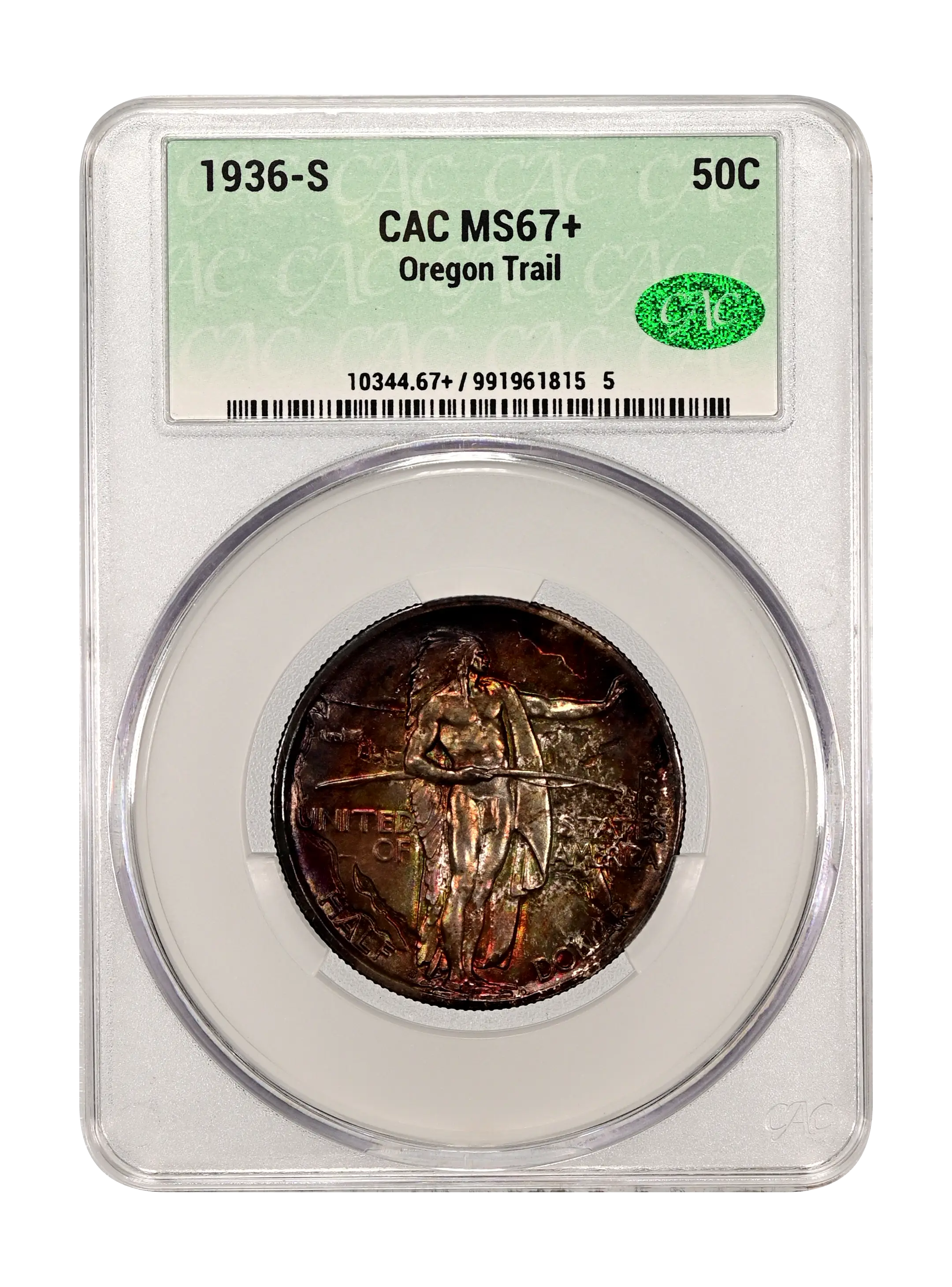 1936-S 50c Oregon Trail MS