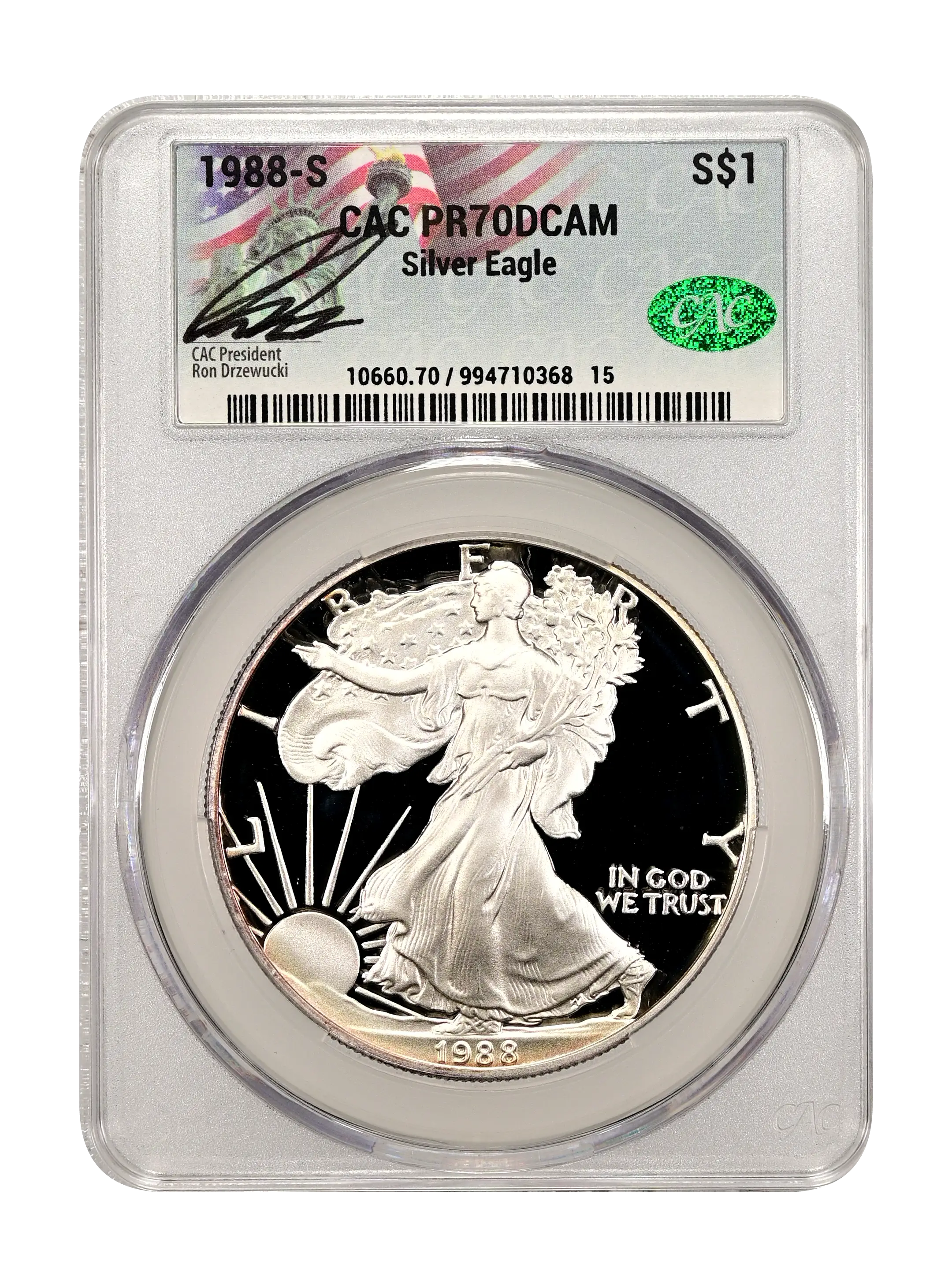 1988-S $1 Silver Eagle PR DCAM