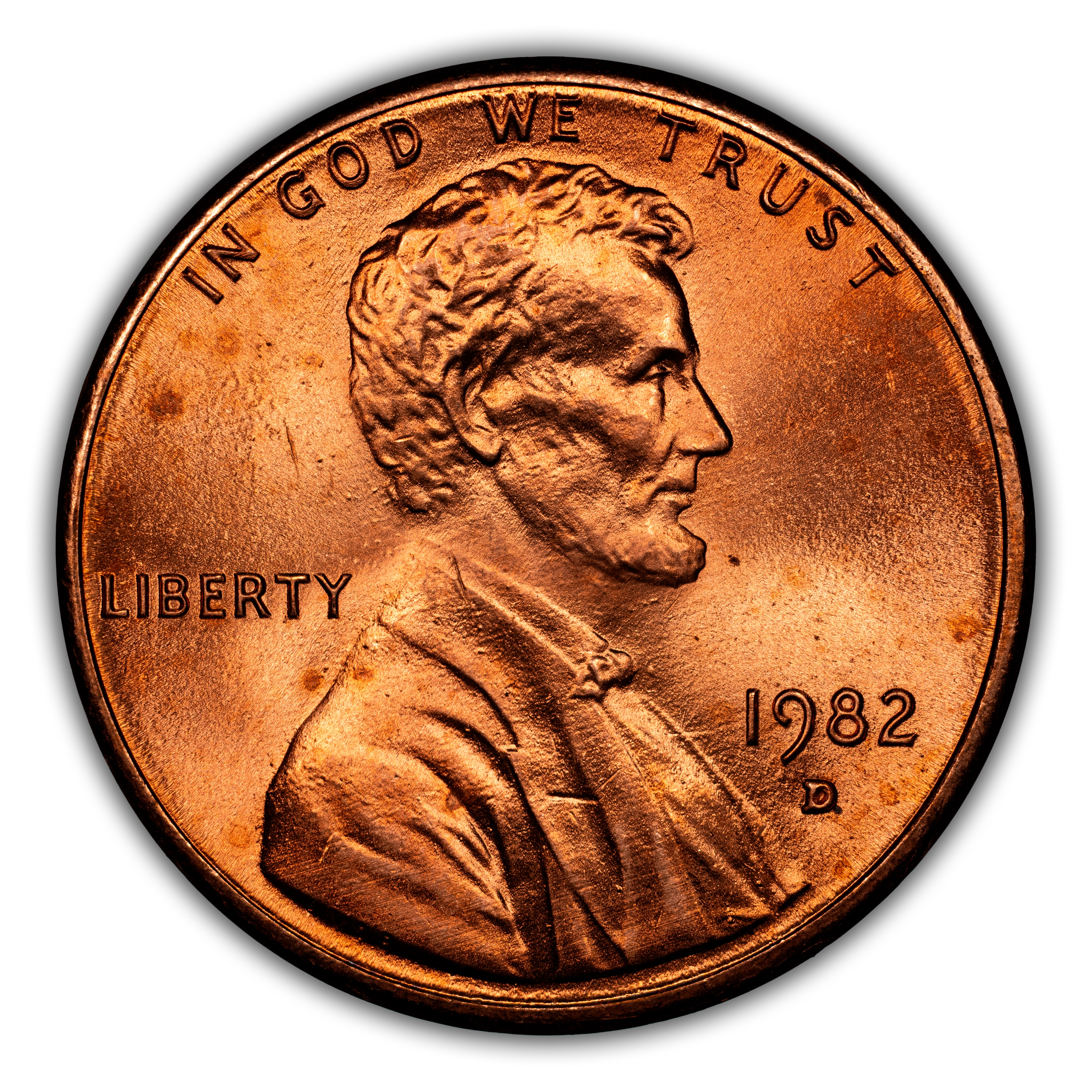 1982-D 1c Zinc, Small Date MS RD