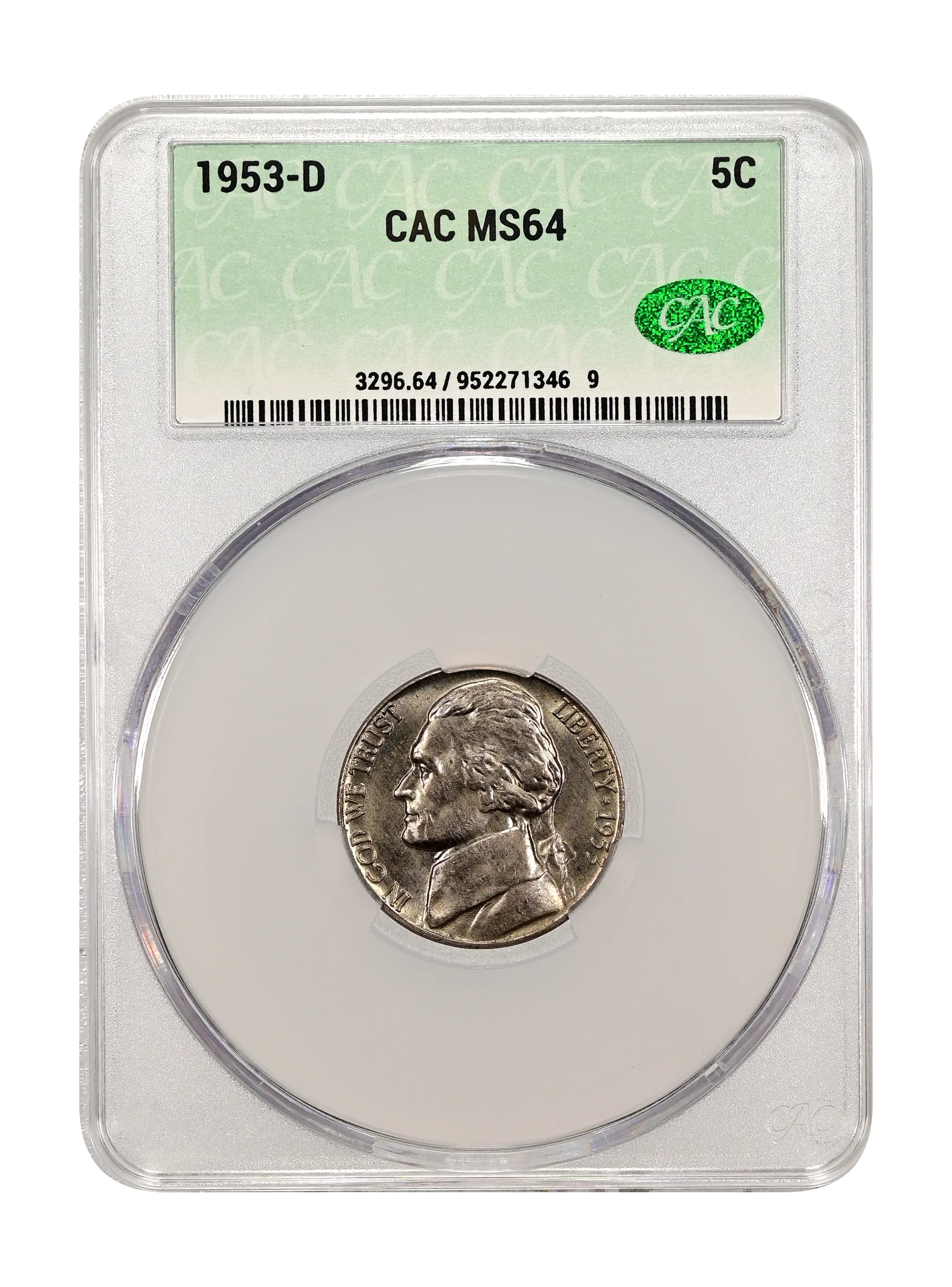 1953-D 5c MS