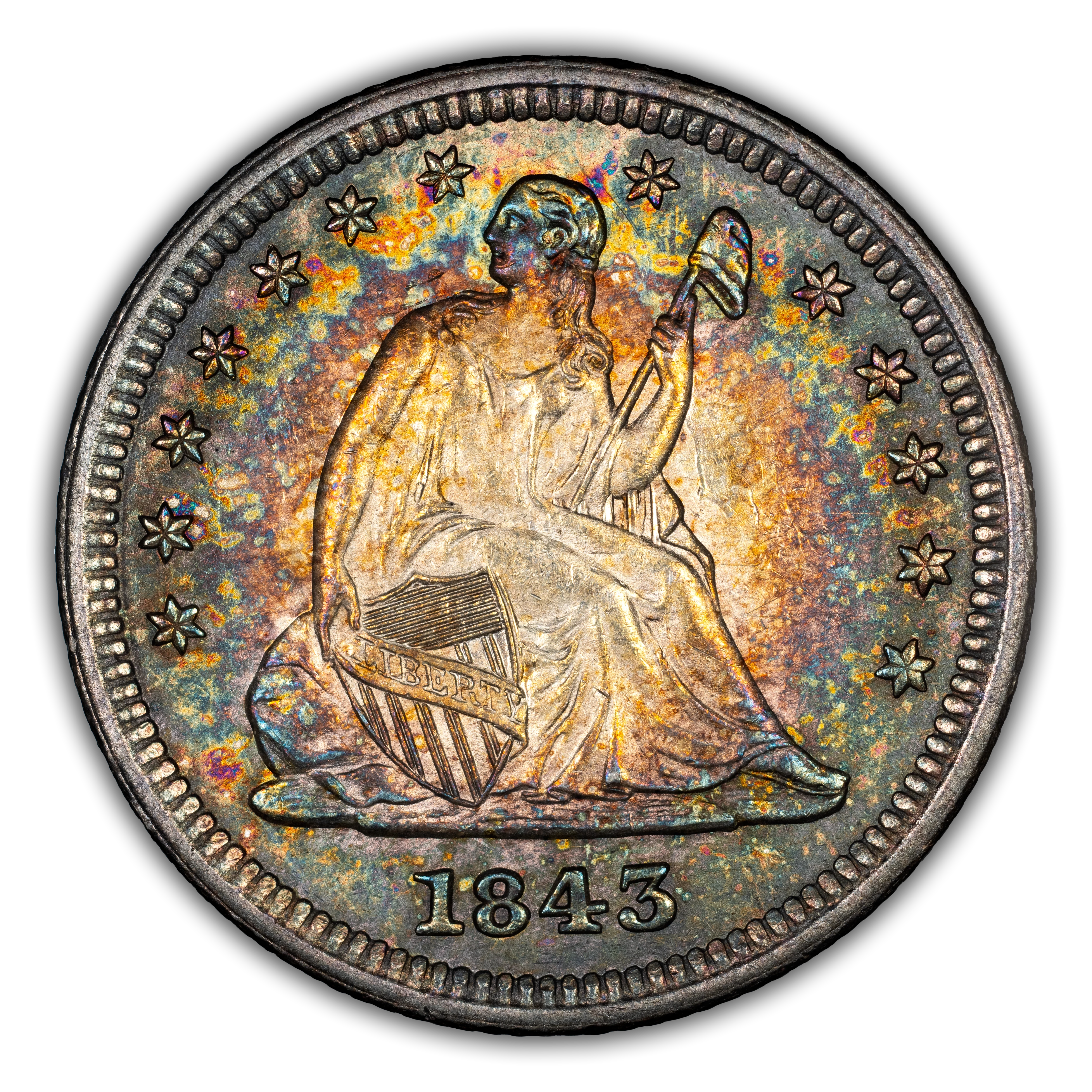 1843 Liberty Seated Quarter Values & Prices By Issue | Greysheet
