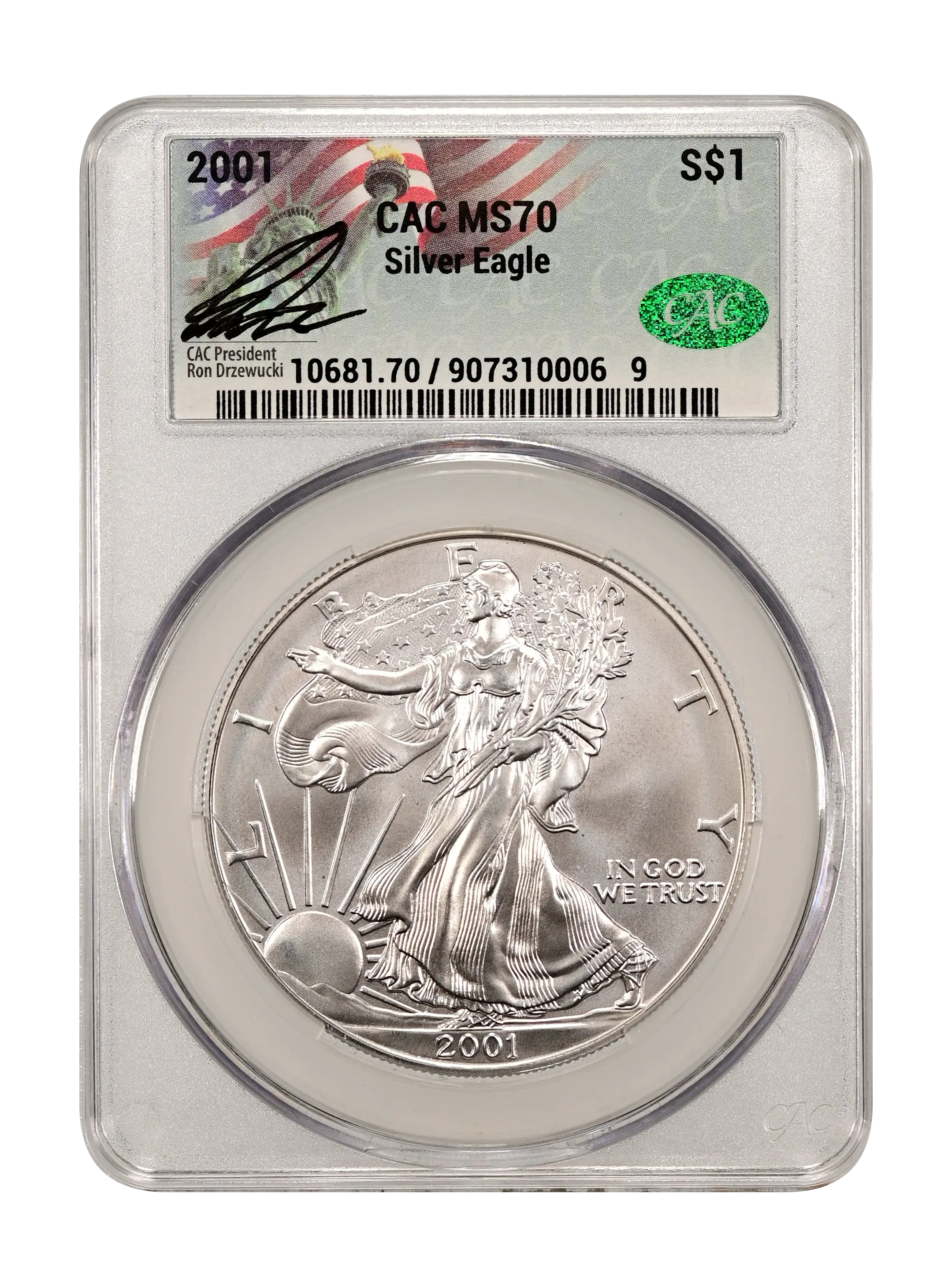 2001 $1 Silver Eagle MS