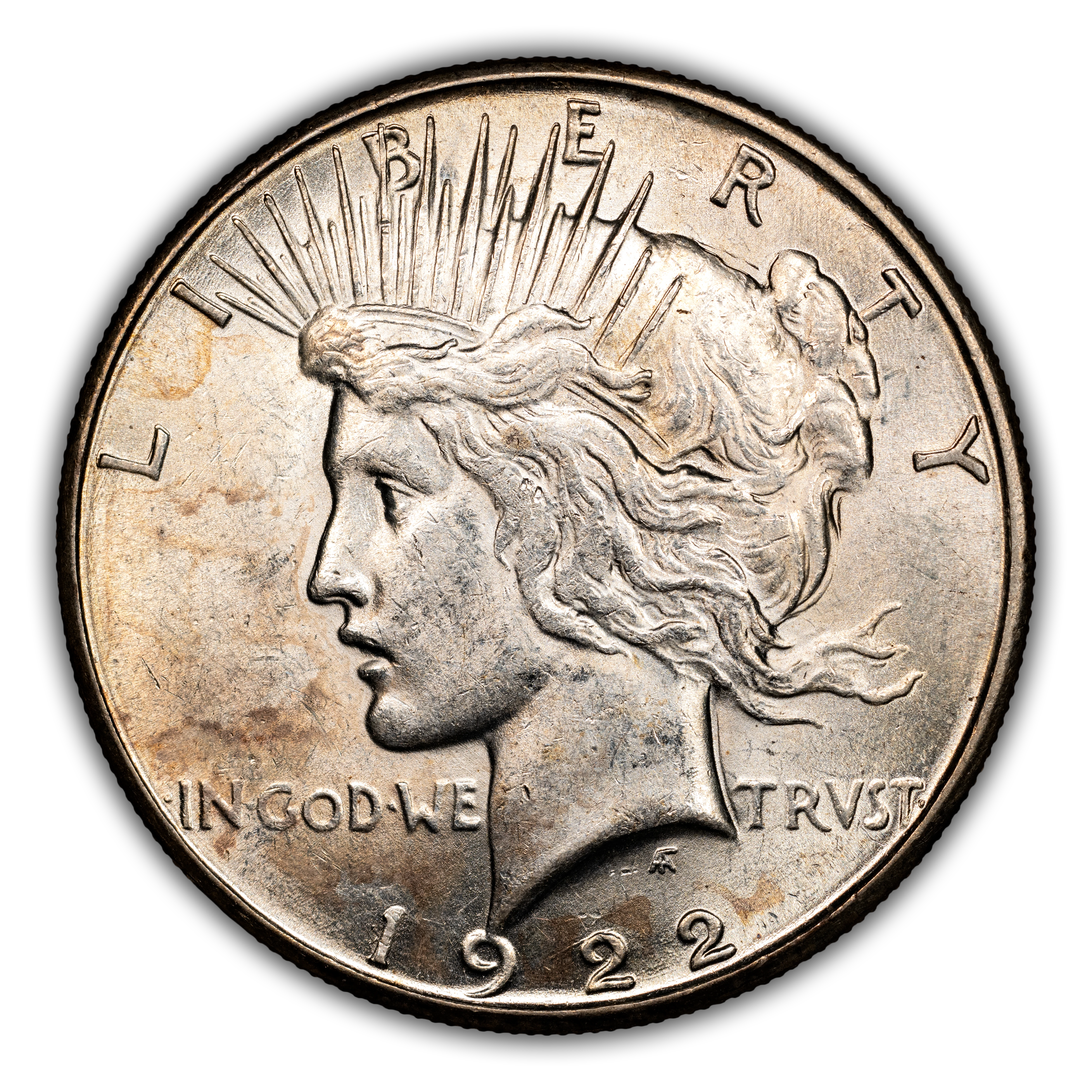 1922-S $1 Overpolished Rays, VAM-5A MS