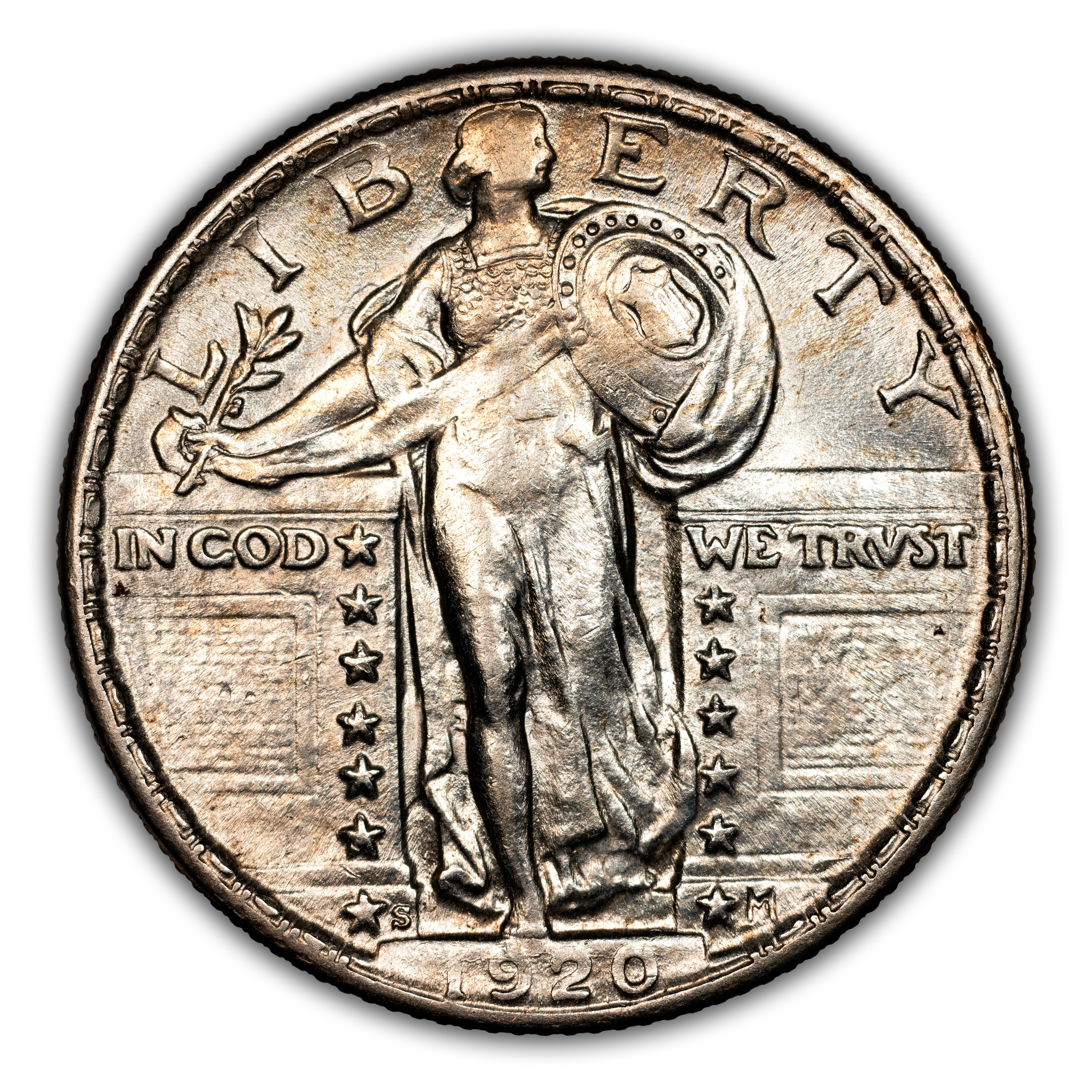 1920-S 25c Clashed Dies, FS-401 MS