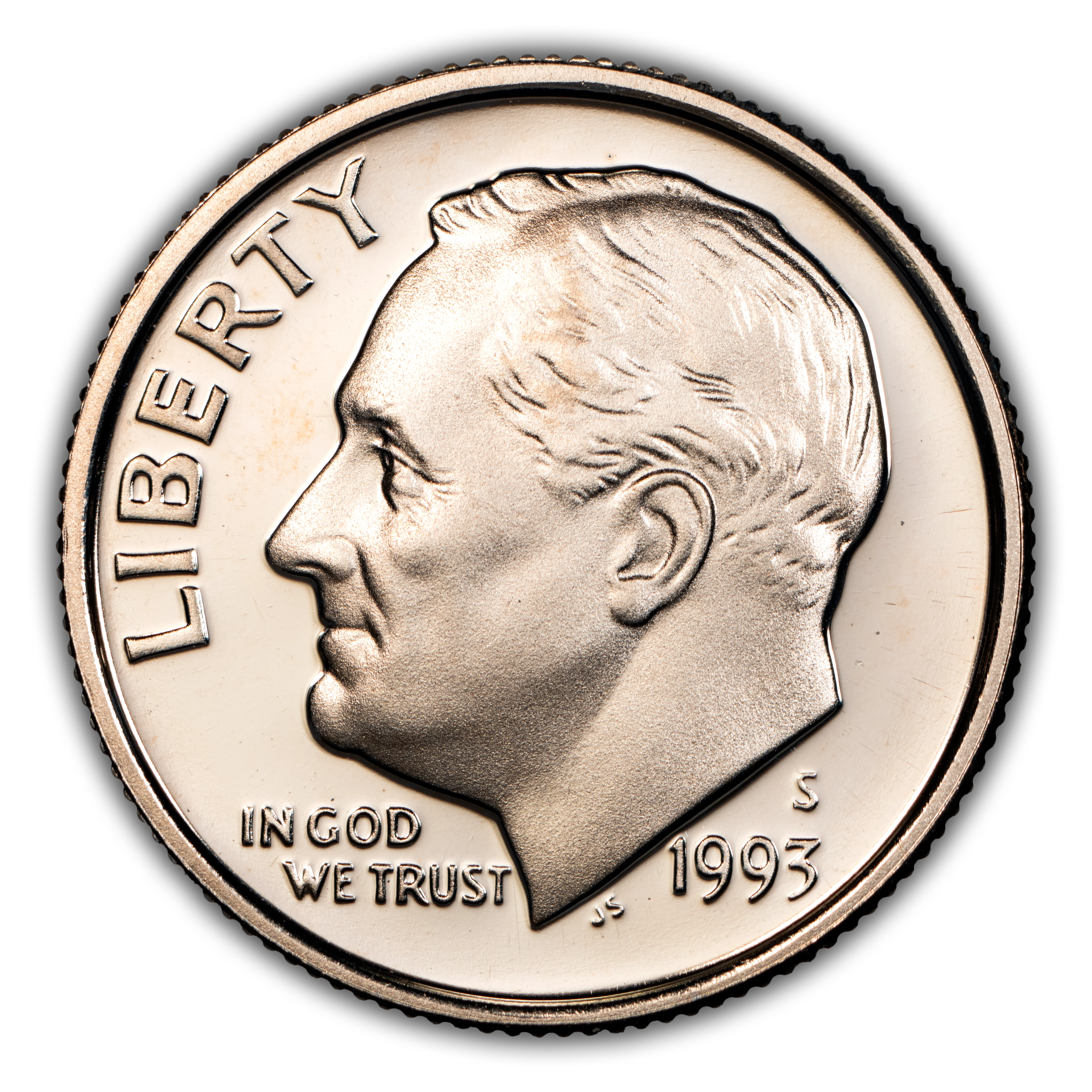 1993-S 10c Clad PR DCAM