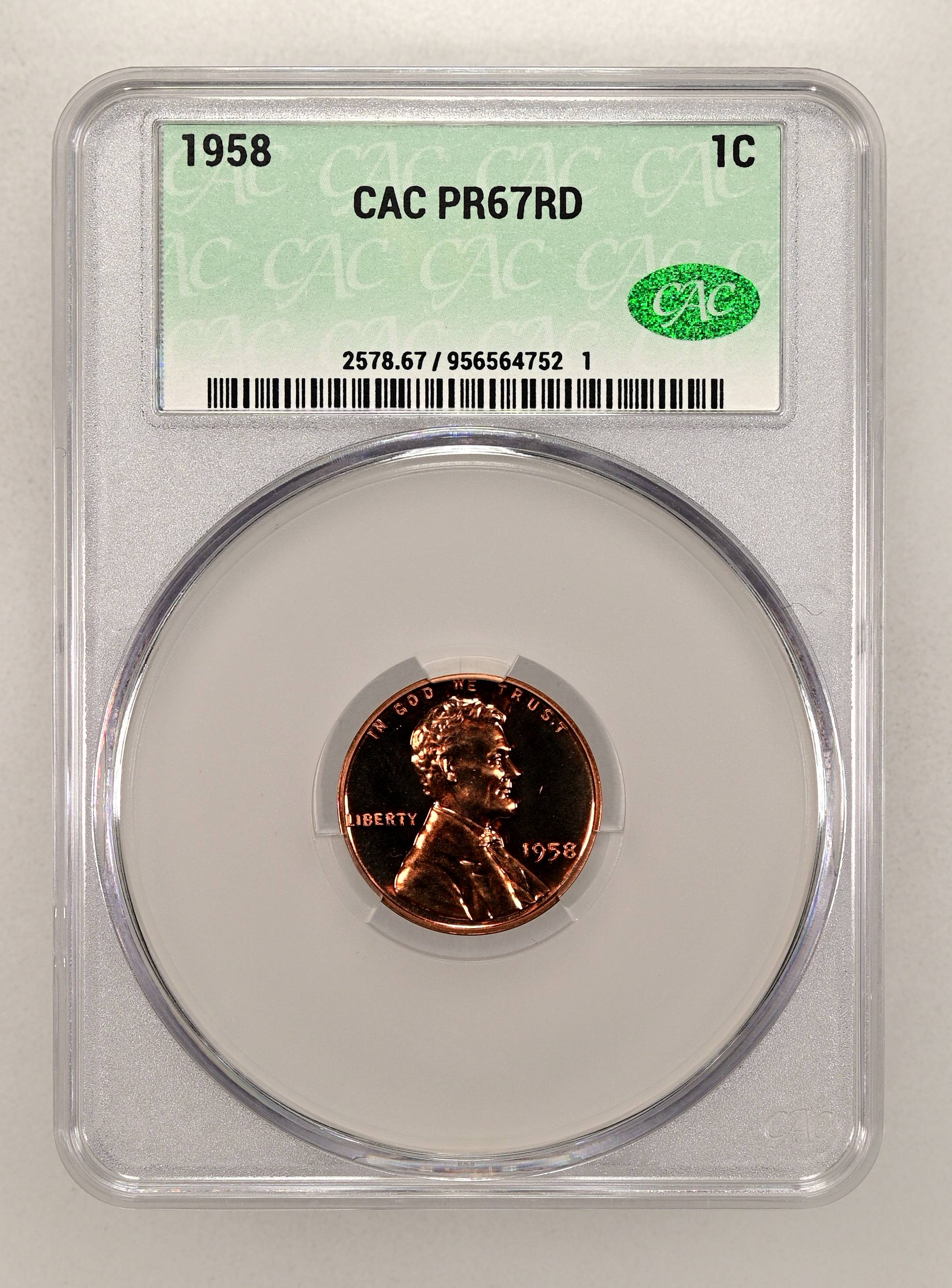 1958 1c PR RD