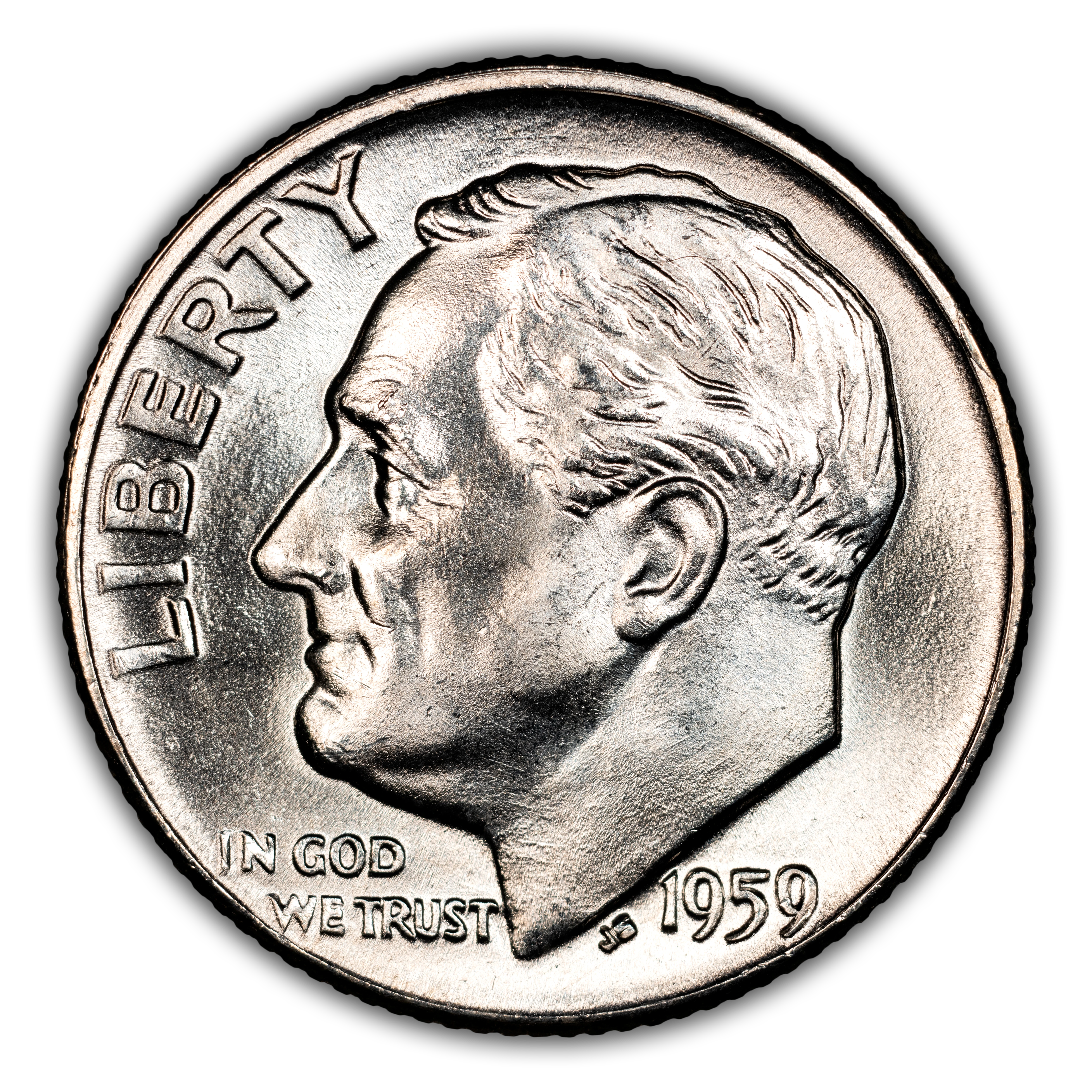 1959-D/D 10c Repunched Mintmark, FS-504 MS FB