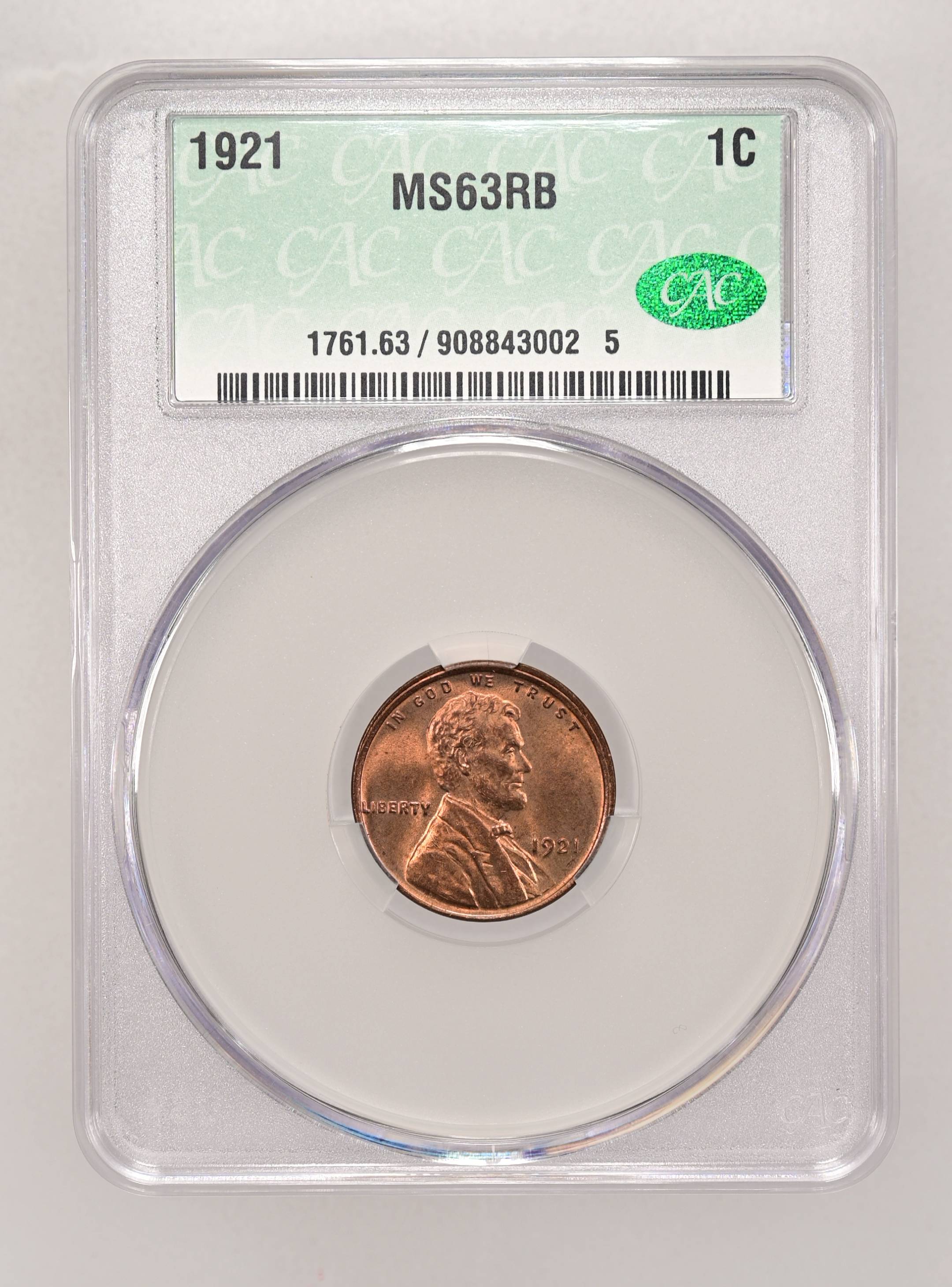 1921 1c MS RB