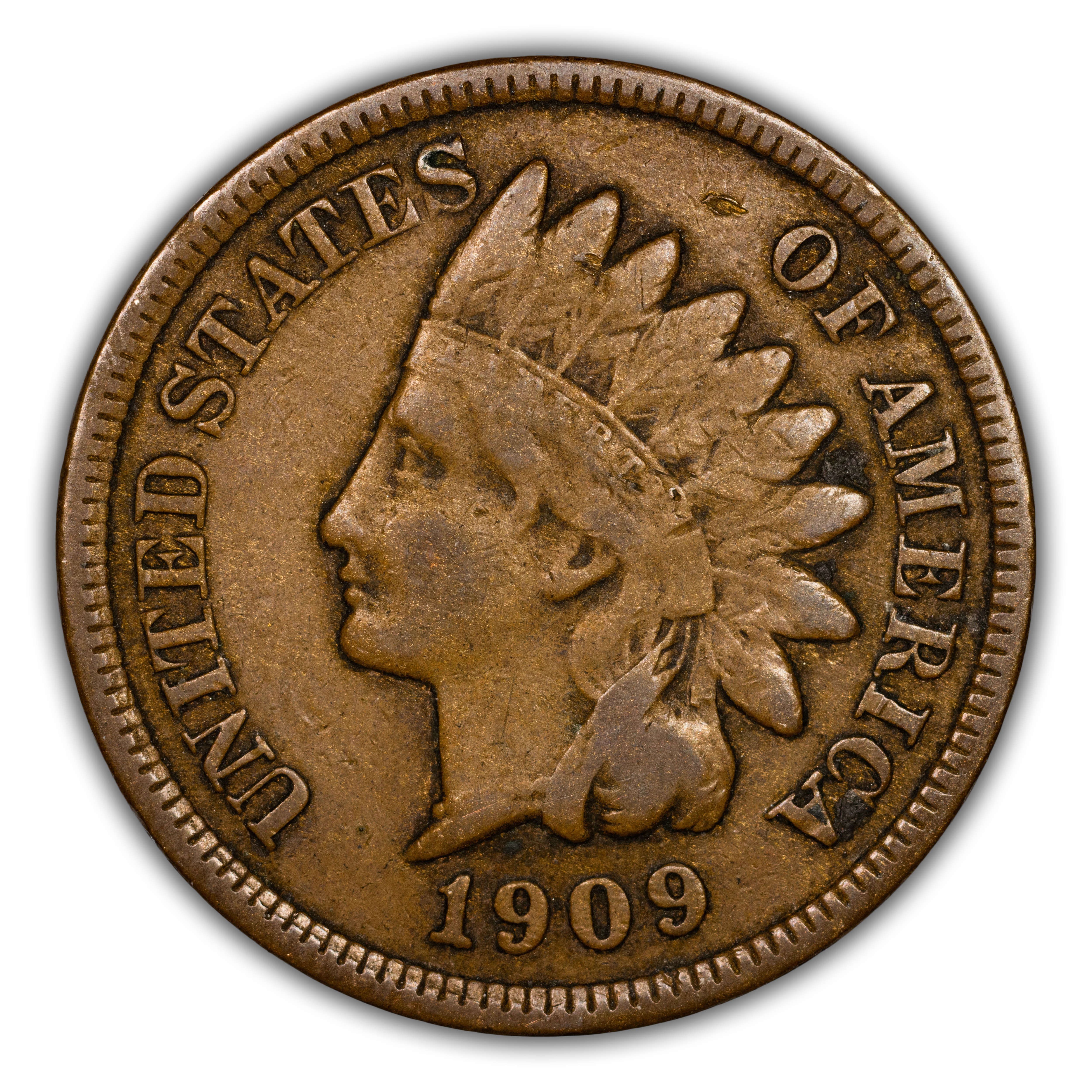 1909-S 1c Indian MS BN