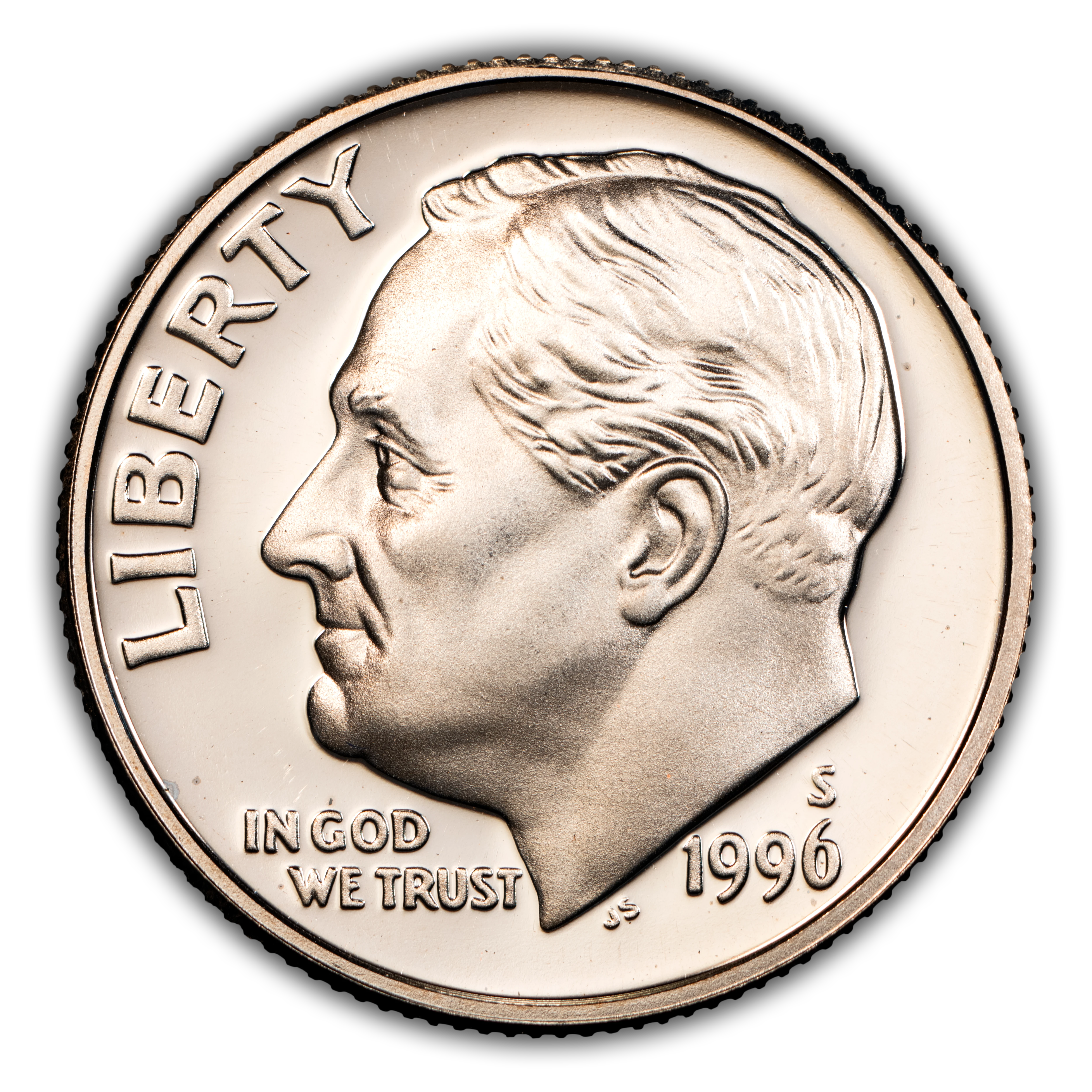 1996-S 10c Clad PR DCAM