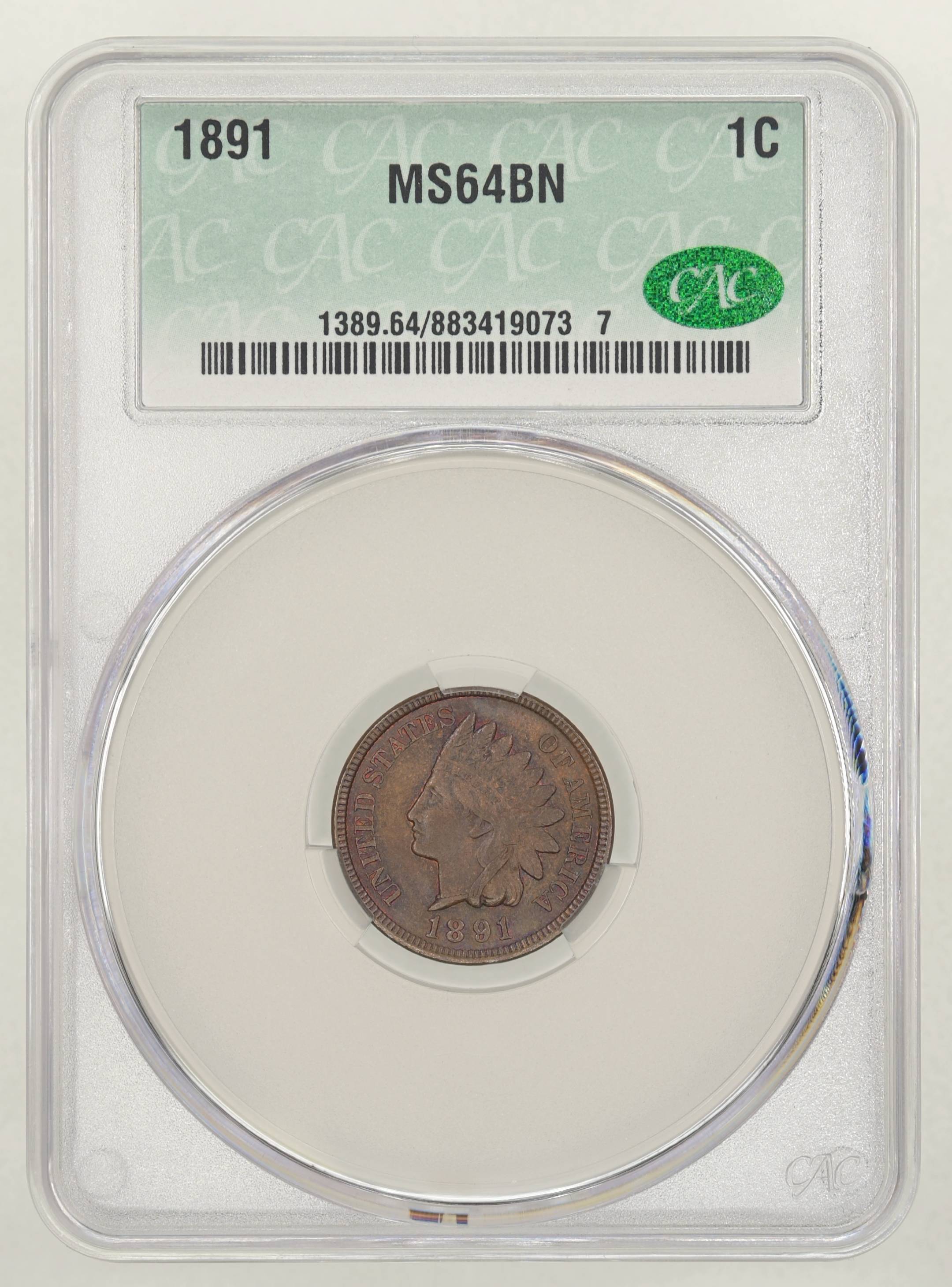 1891 1c MS BN