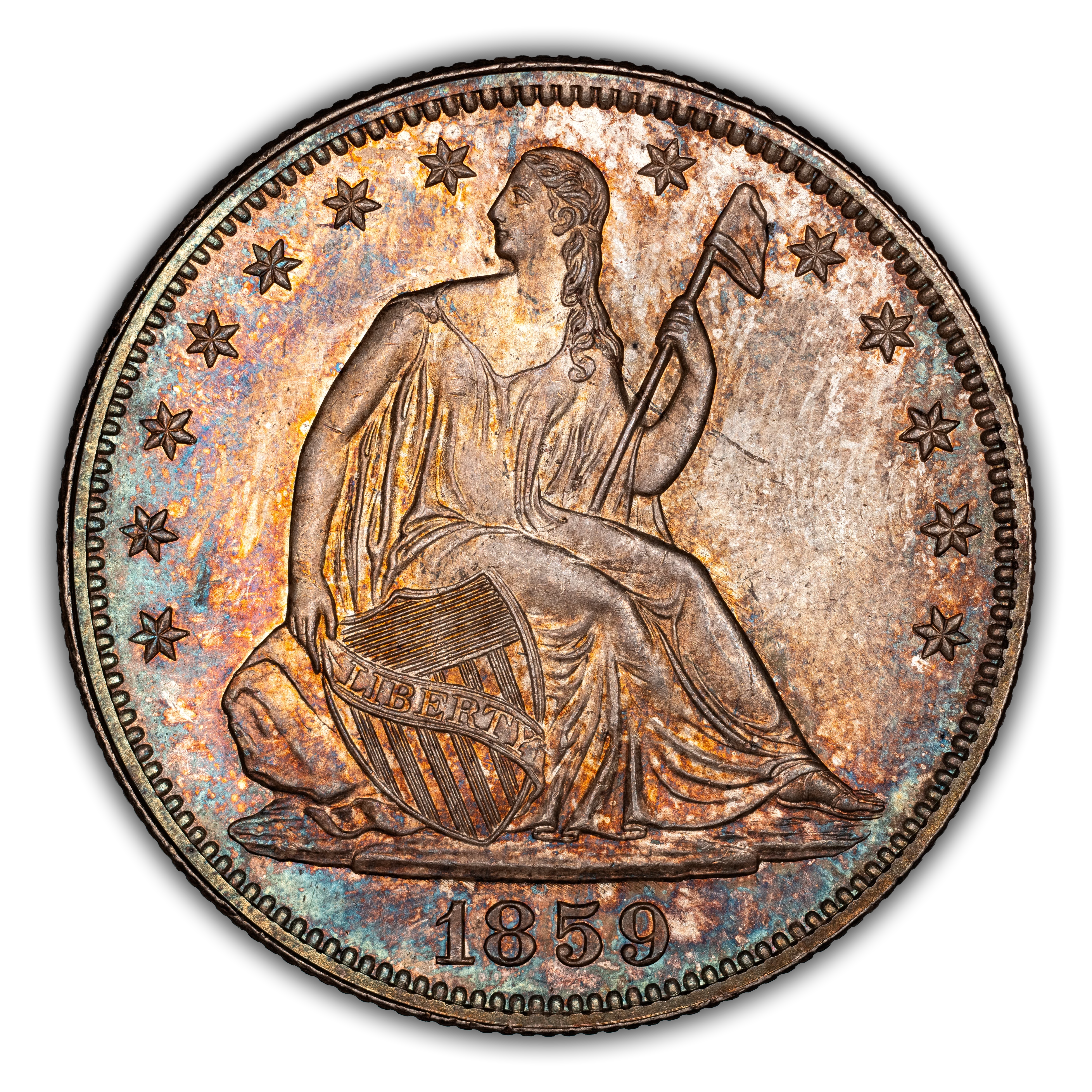1859 Liberty Seated Half Dollar Values & Prices | Greysheet