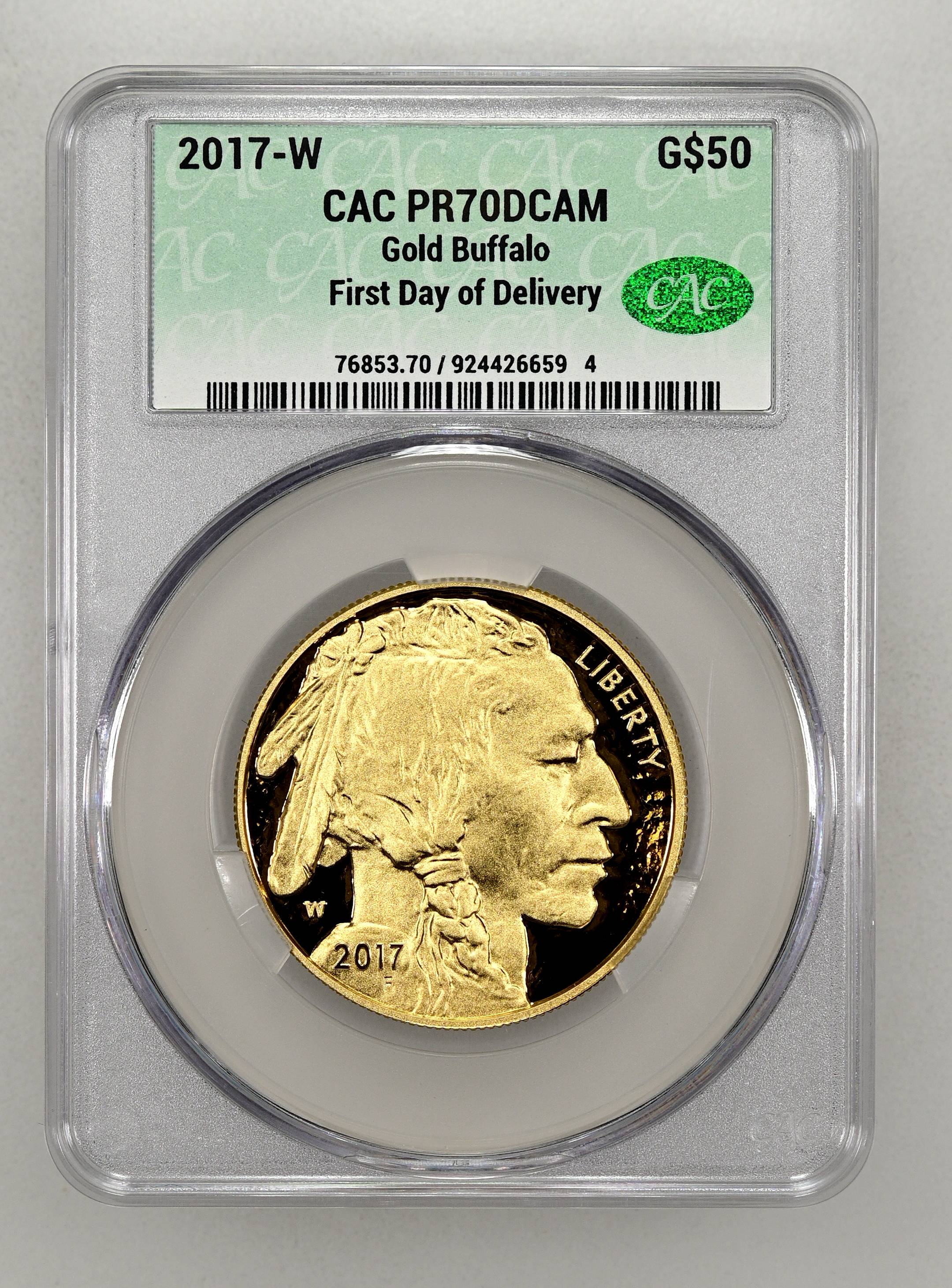 2017-W G$50 Gold Buffalo PR DCAM