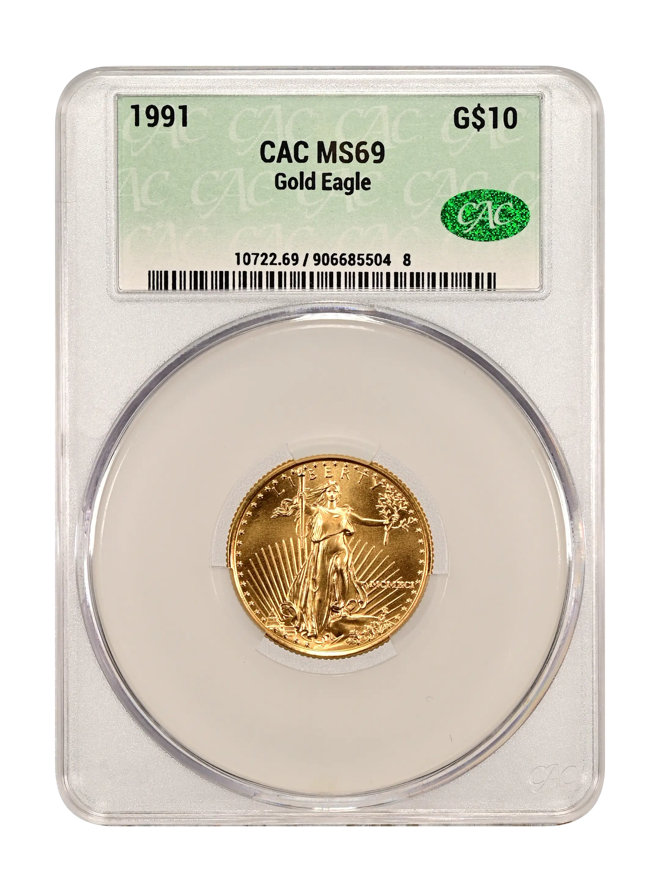 1991 $10 Gold Eagle MS